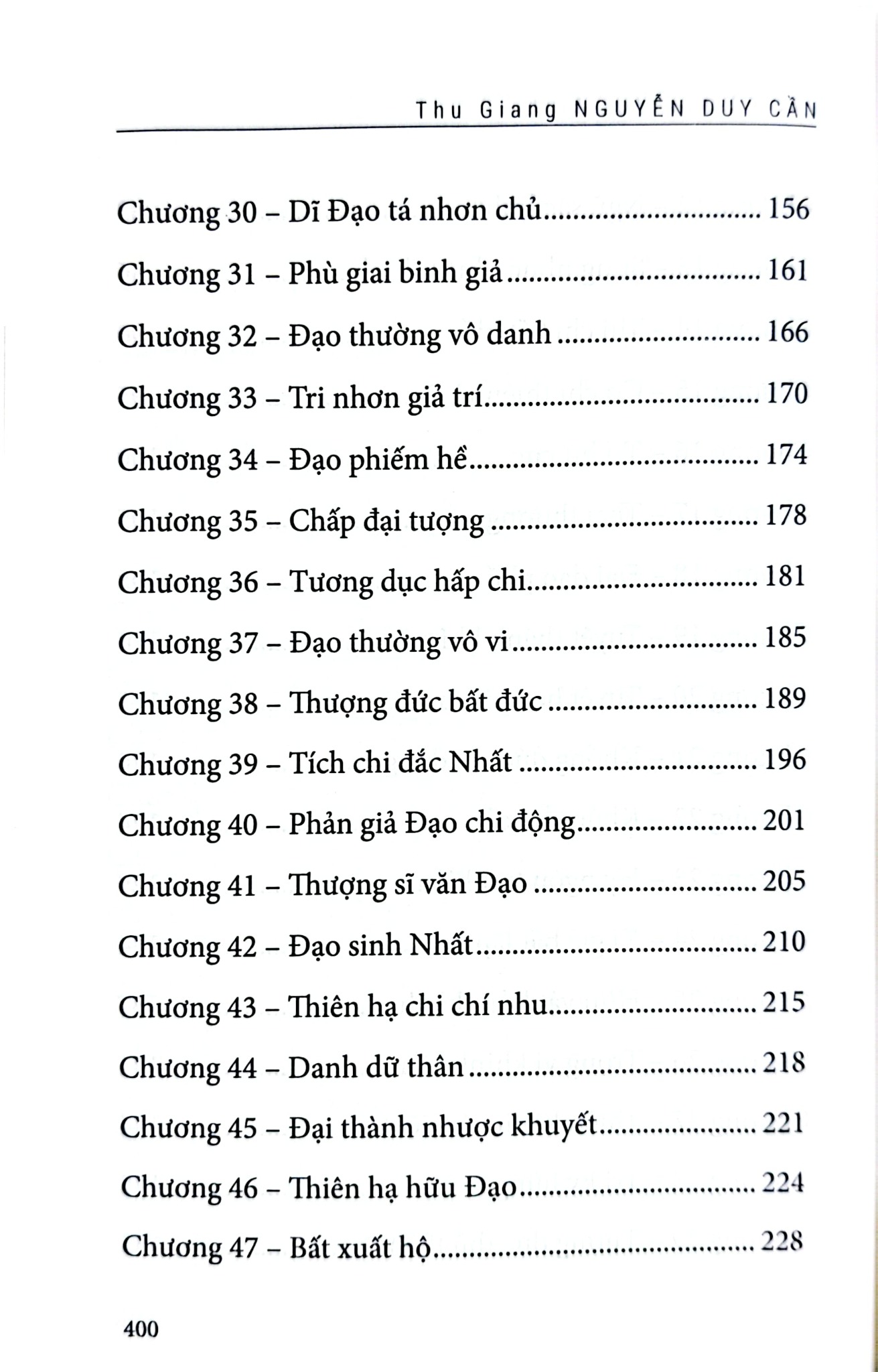 Lão Tử Đạo Đức Kinh - ( Thu Giang Nguyễn Duy Cần dịch)