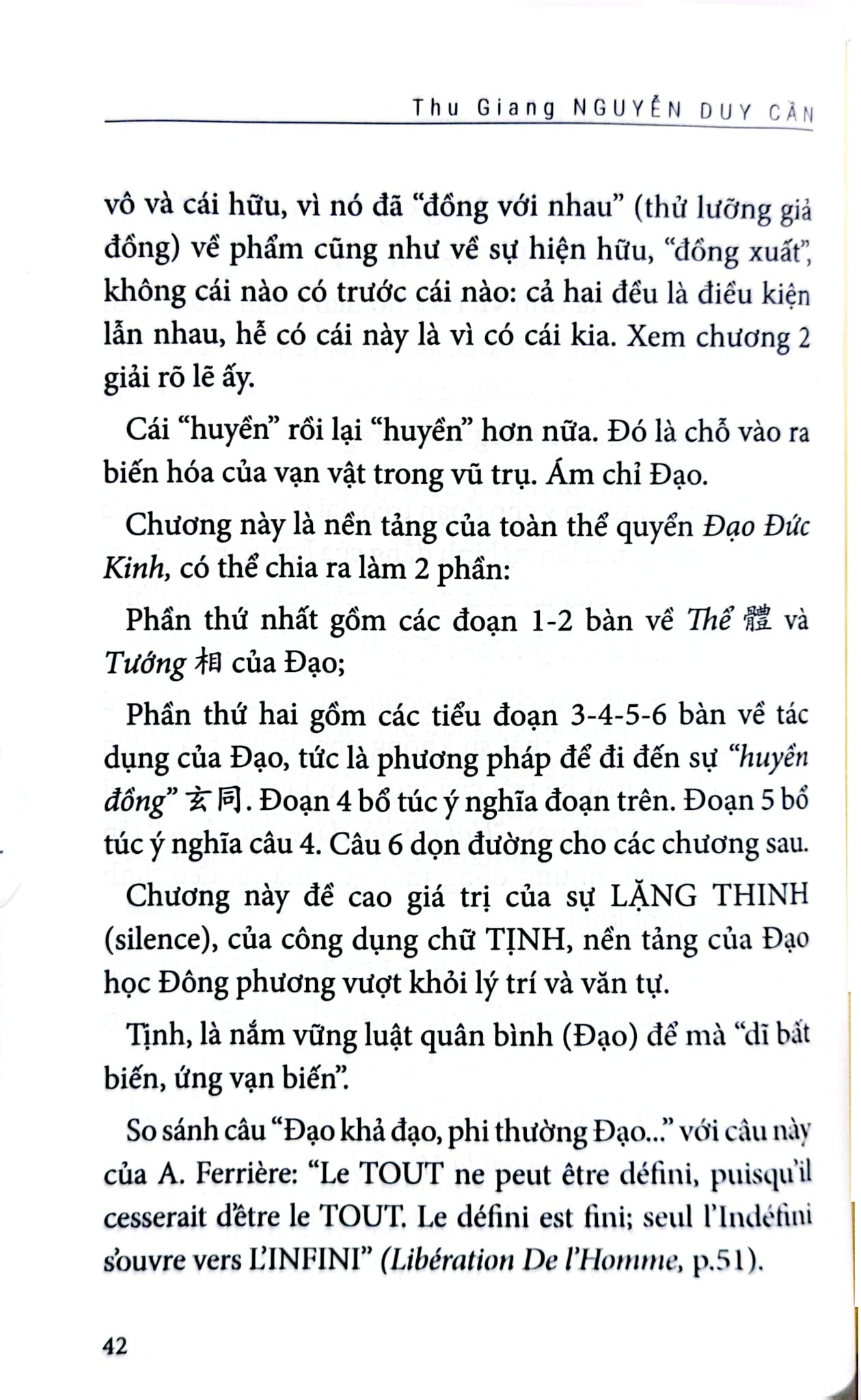 Lão Tử Đạo Đức Kinh - ( Thu Giang Nguyễn Duy Cần dịch)
