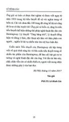 Tiểu Thuyết Hemingway - Lê Đình Cúc