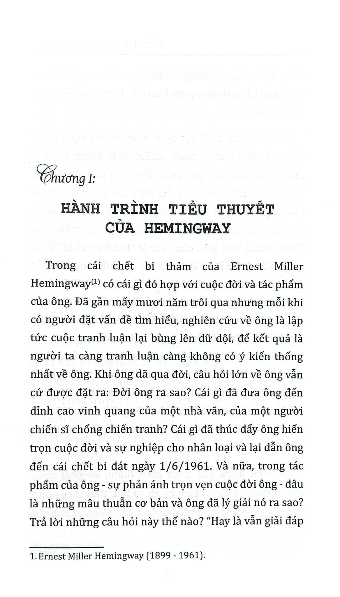 Tiểu Thuyết Hemingway - Lê Đình Cúc