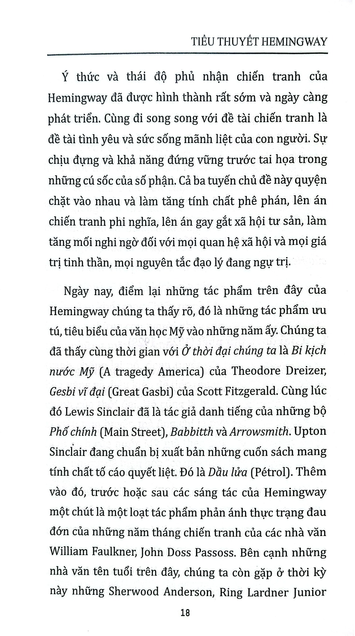 Tiểu Thuyết Hemingway - Lê Đình Cúc