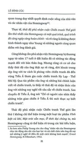  Tiểu Thuyết Hemingway - Lê Đình Cúc 