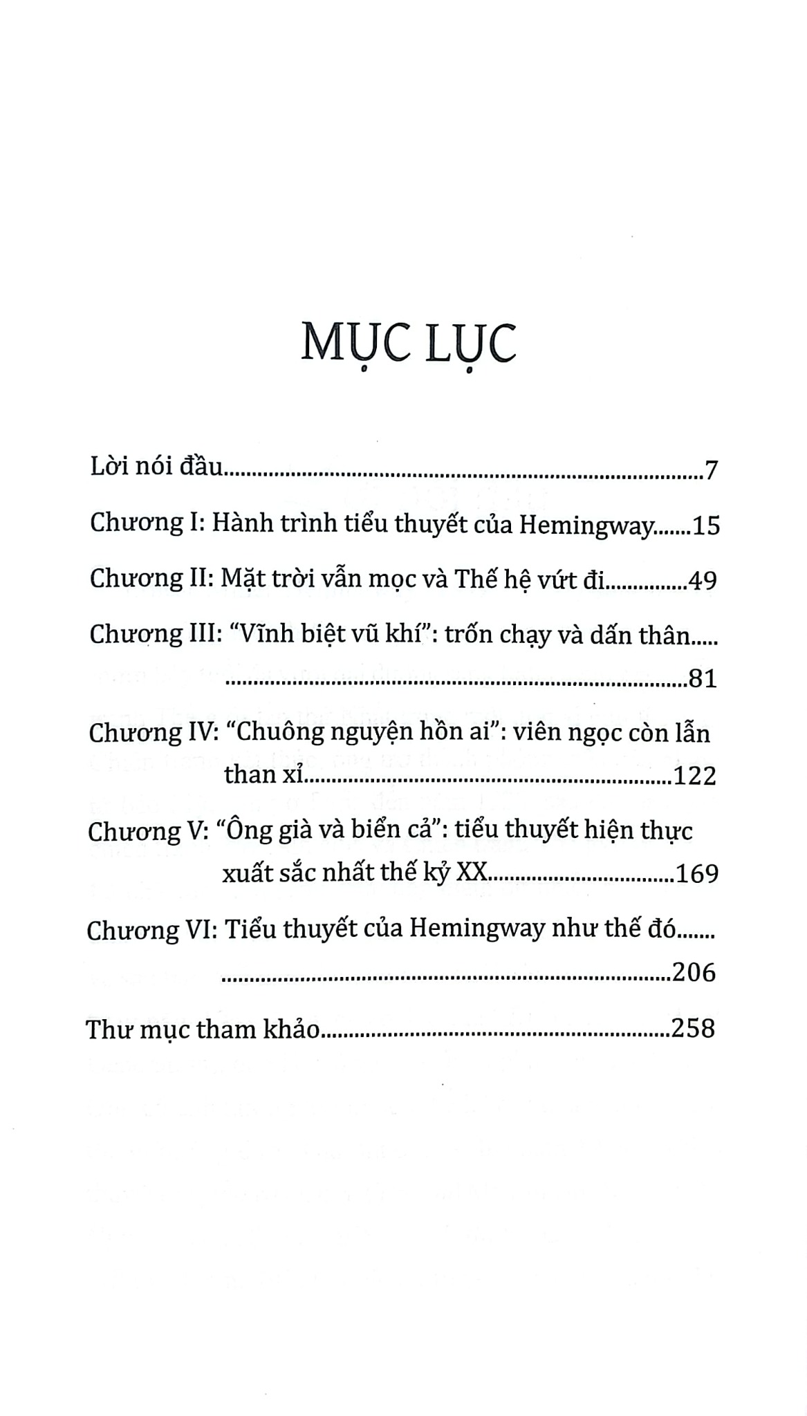 Tiểu Thuyết Hemingway - Lê Đình Cúc