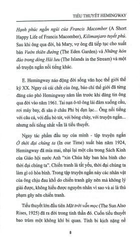  Tiểu Thuyết Hemingway - Lê Đình Cúc 