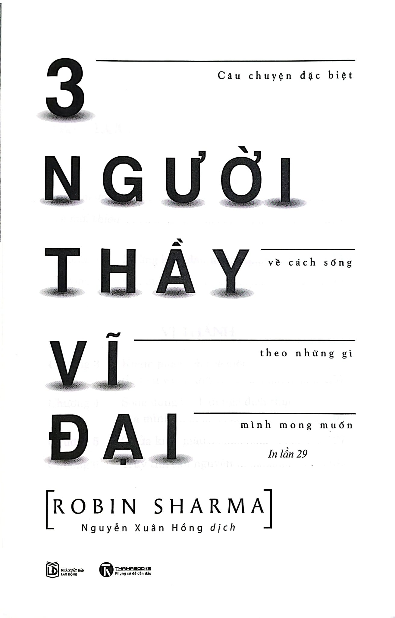 3 Người Thầy Vĩ Đại - Robin Sharma