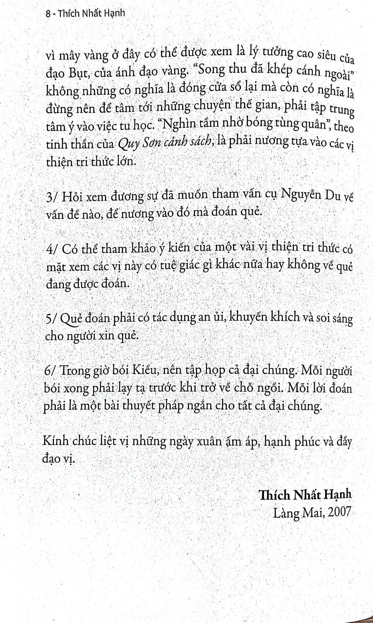 Bộ Thẻ Ngày Xuân Bói Kiều - Thích Nhất Hạnh