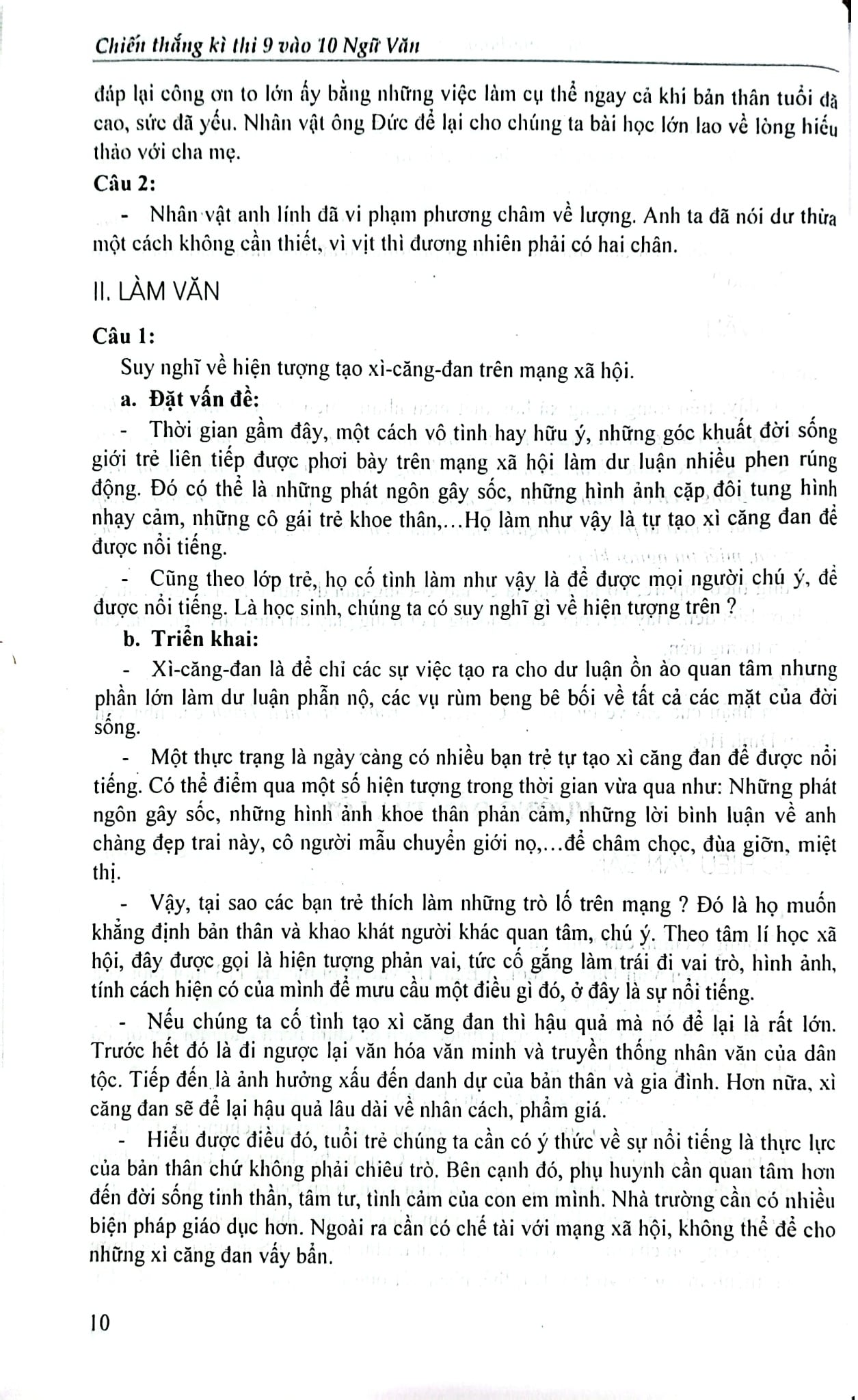 Chiến Thắng Kì Thi 9 Vào 10 Ngữ Văn - Phan Thế Hoài