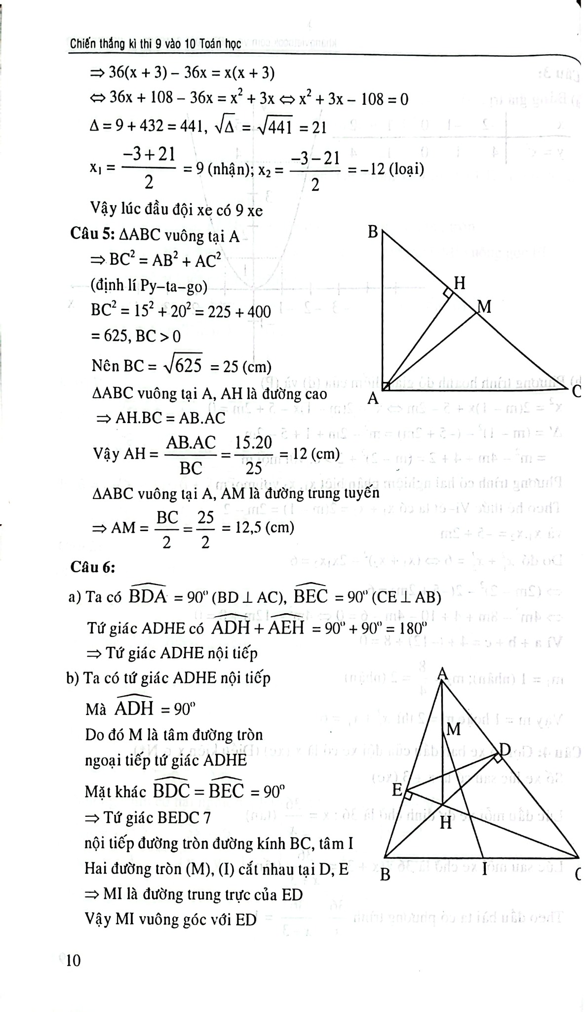Chiến Thắng Kì Thi 9 Vào 10 Toán Học - Nguyễn Đức Tấn