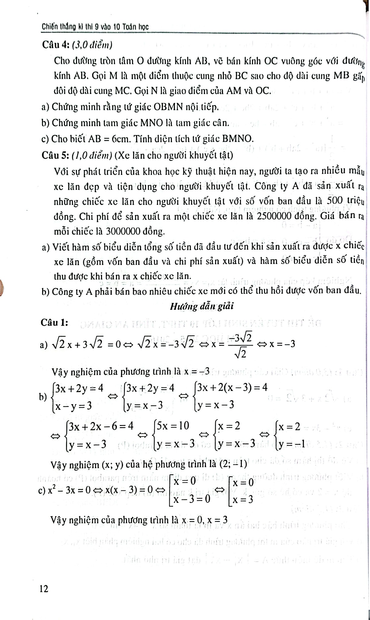 Chiến Thắng Kì Thi 9 Vào 10 Toán Học - Nguyễn Đức Tấn