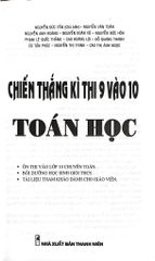 Chiến Thắng Kì Thi 9 Vào 10 Toán Học - Nguyễn Đức Tấn