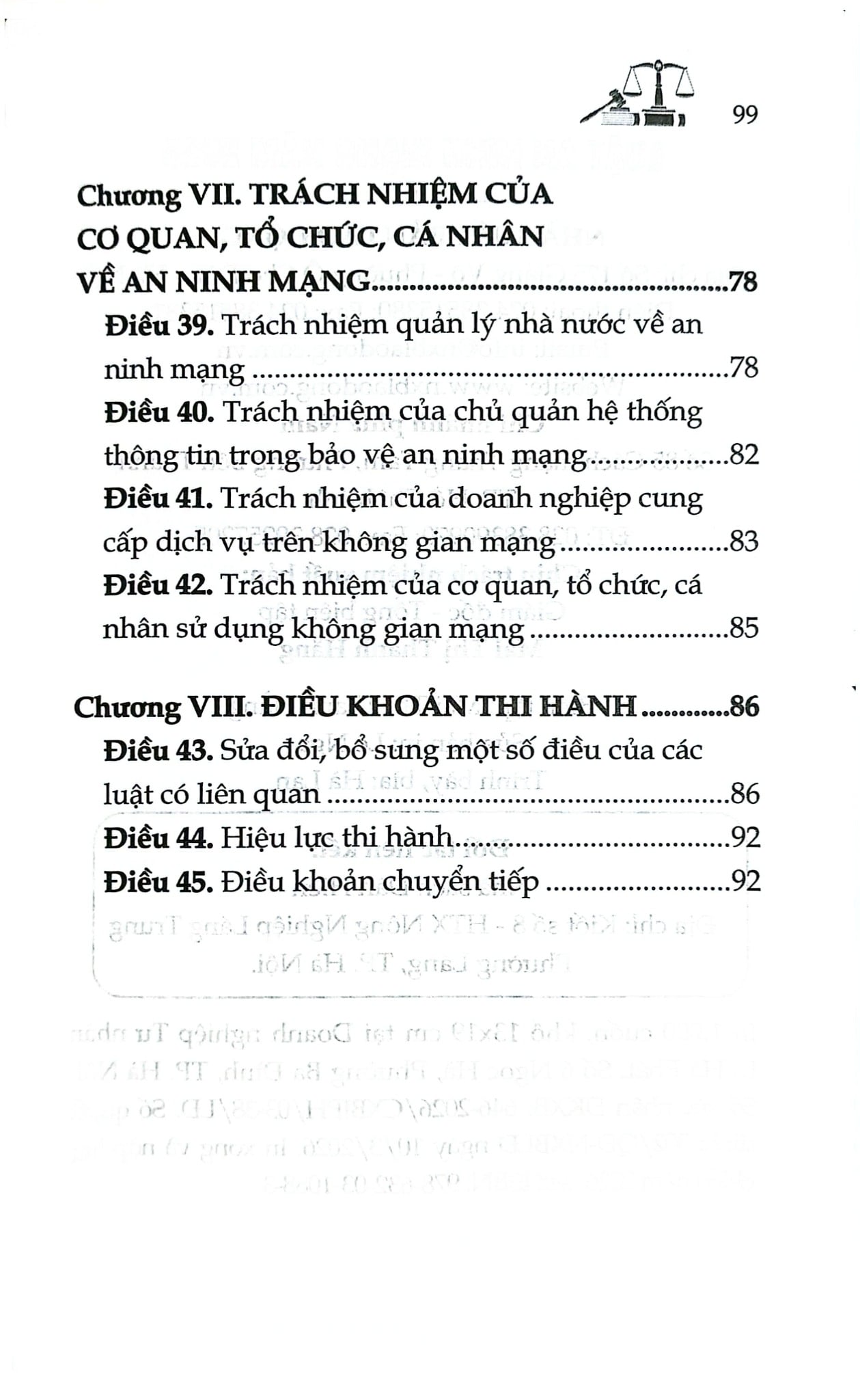Luật An Ninh Mạng Năm 2025 (NXBLĐ) - Quốc Hội