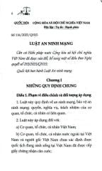 Luật An Ninh Mạng Năm 2025 (NXBLĐ) - Quốc Hội