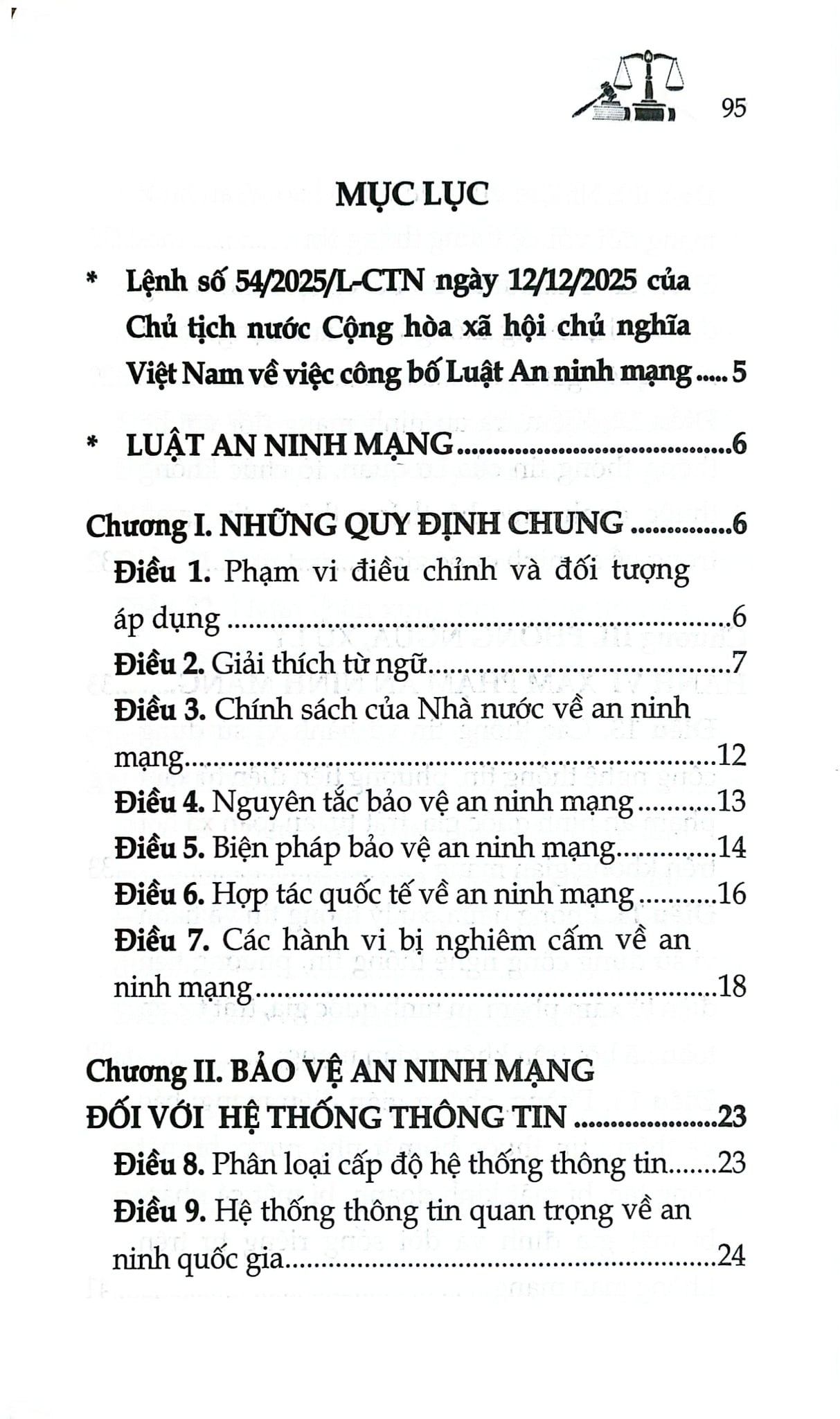 Luật An Ninh Mạng Năm 2025 (NXBLĐ) - Quốc Hội