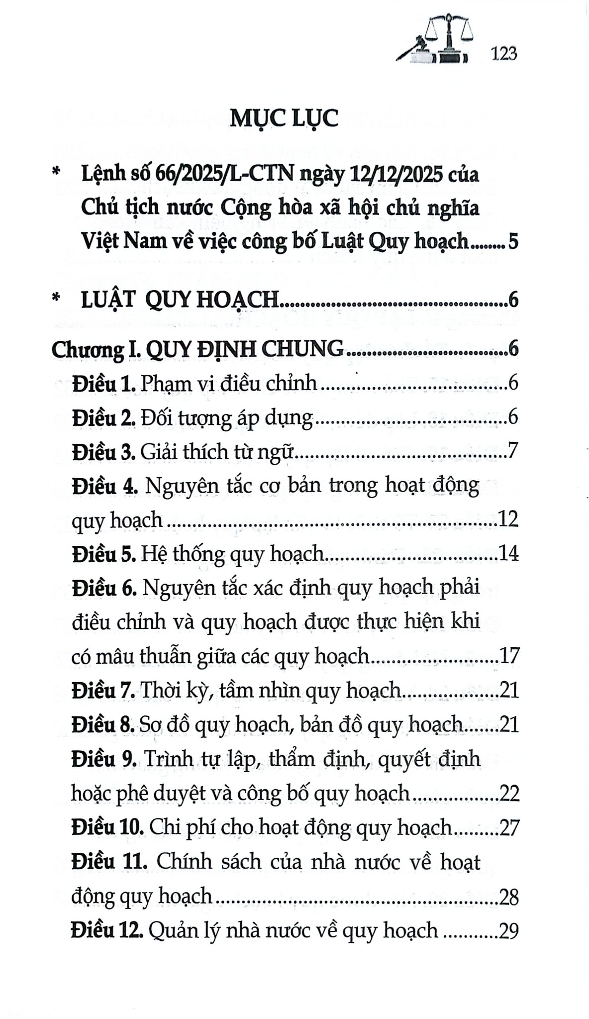 Luật Quy Hoạch Năm 2025 (NXBLĐ) - Quốc Hội