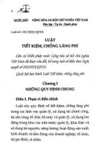 Luật Tiết Kiệm, Chống Lãng Phí Năm 2025 (NXBLĐ) - Quốc Hội