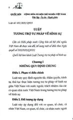 Luật Tương Trợ Tư Pháp Về Hình Sự Năm 2025 (NXBLĐ) - Quốc Hội