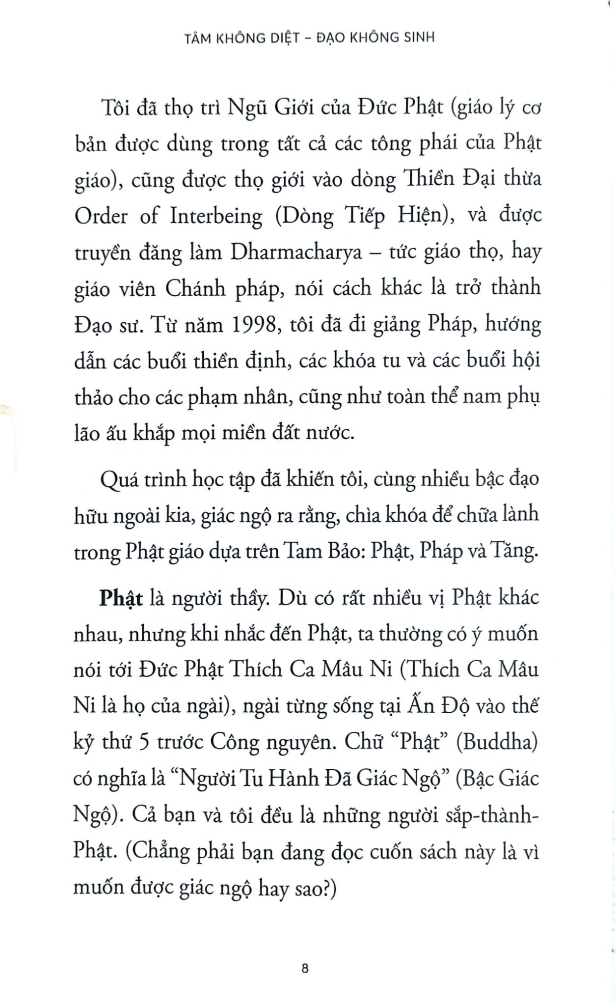 Tâm Không Diệt - Đạo Không Sinh -  
Terry Cortés-Vega