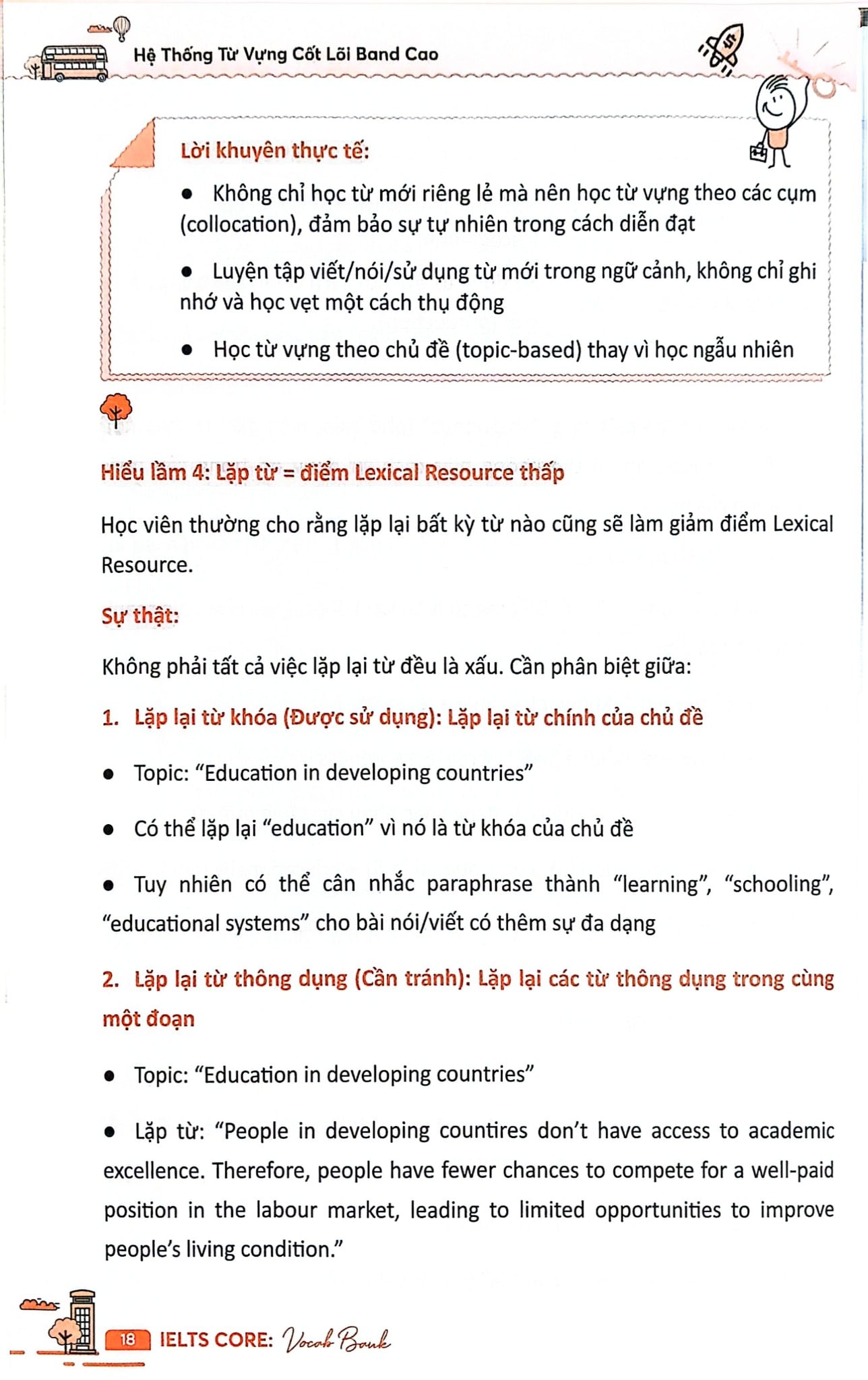 Combo 3 Cuốn Ielts Core ( Vocab Bank + Speaking Topics + Writing Keys )