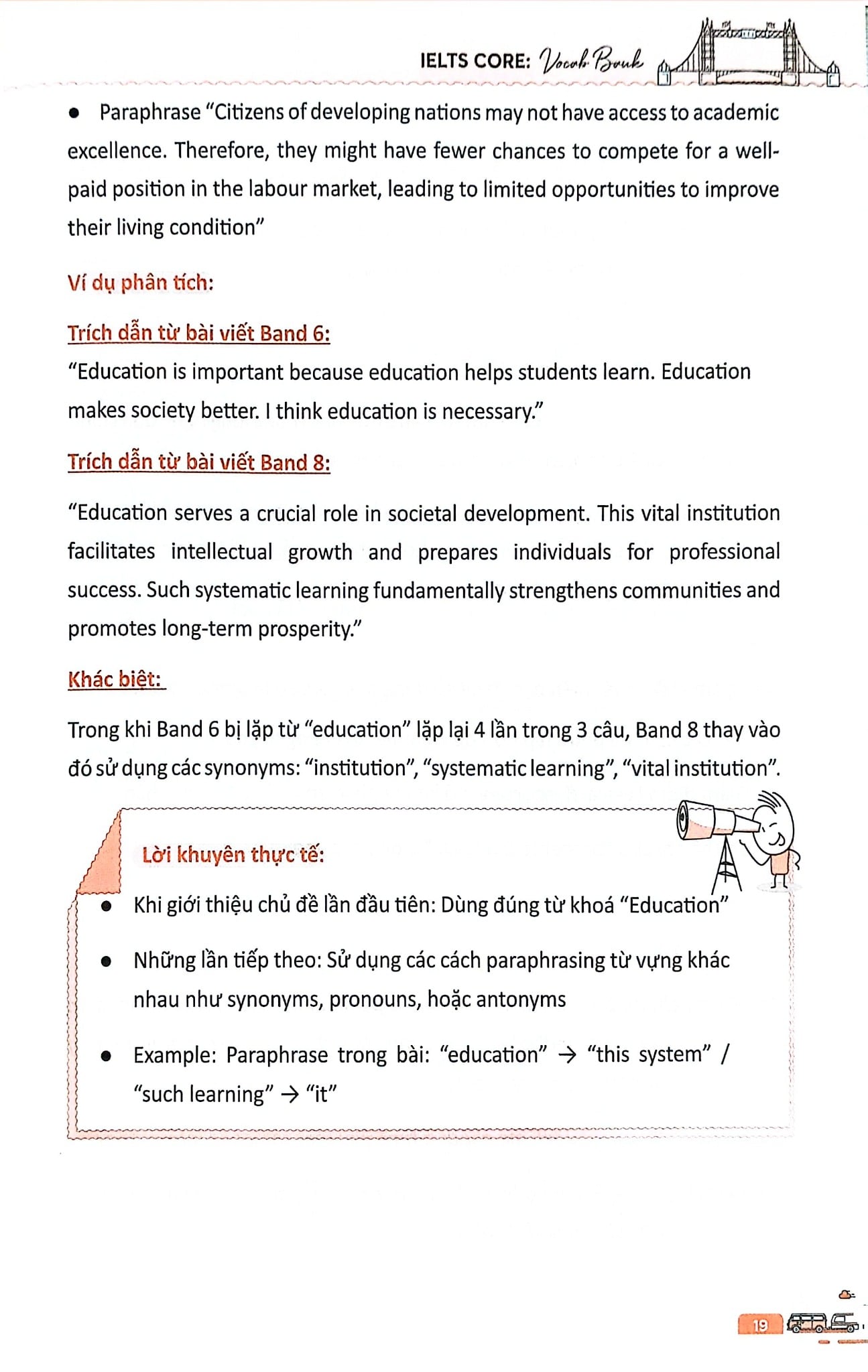 Combo 3 Cuốn Ielts Core ( Vocab Bank + Speaking Topics + Writing Keys )