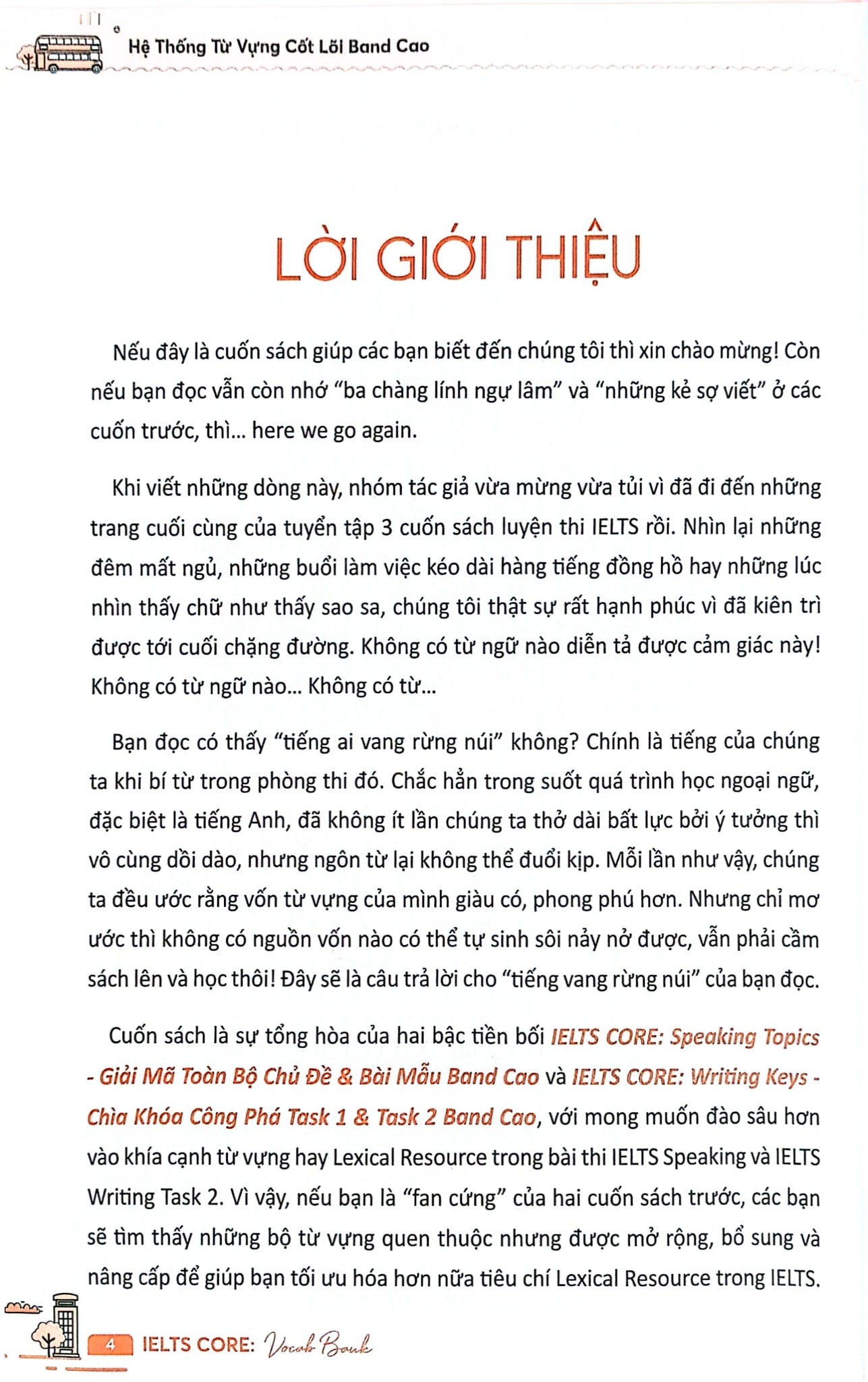 Combo 3 Cuốn Ielts Core ( Vocab Bank + Speaking Topics + Writing Keys )