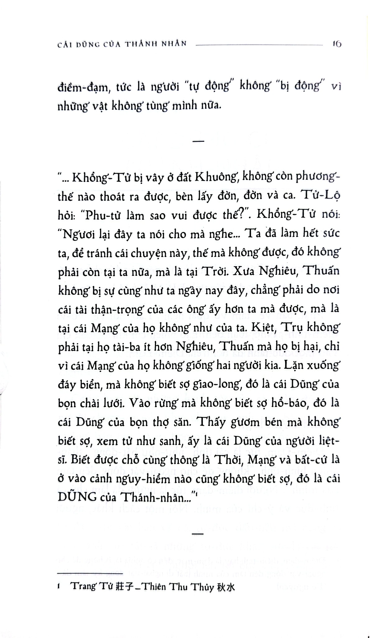 Cái Dũng Của Thánh Nhân - Phiên Bản Hoài Cổ - Thu Giang Nguyễn Duy Cần