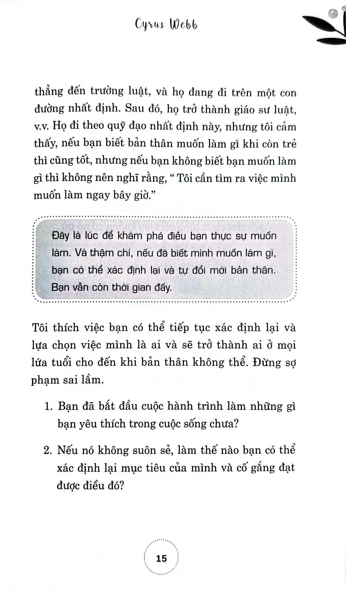 Tư Duy Tích Cực - Cyrus Webb
