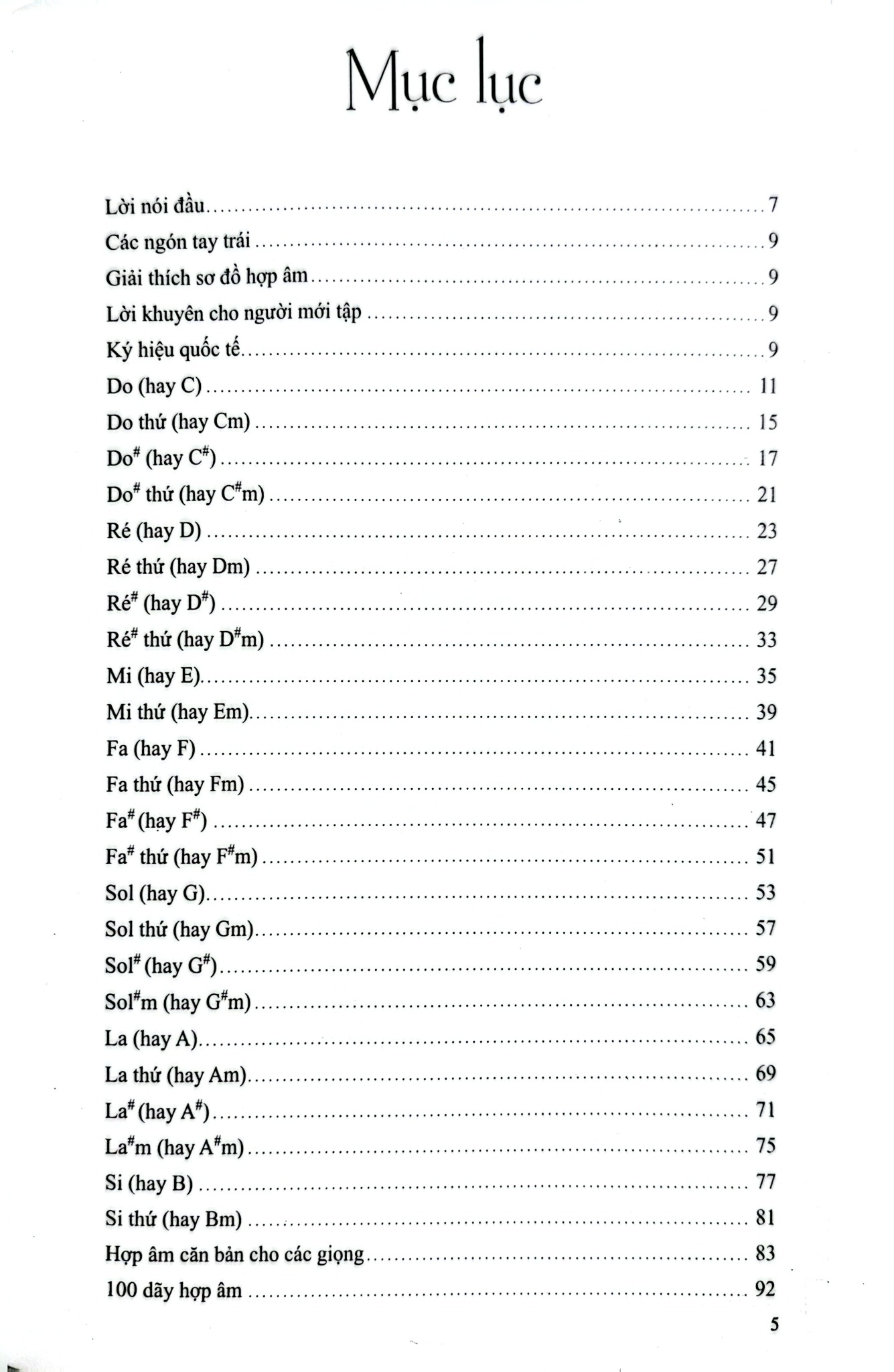 1000 Hợp Âm Cho Đàn Guitare - 
Patrick Moulou