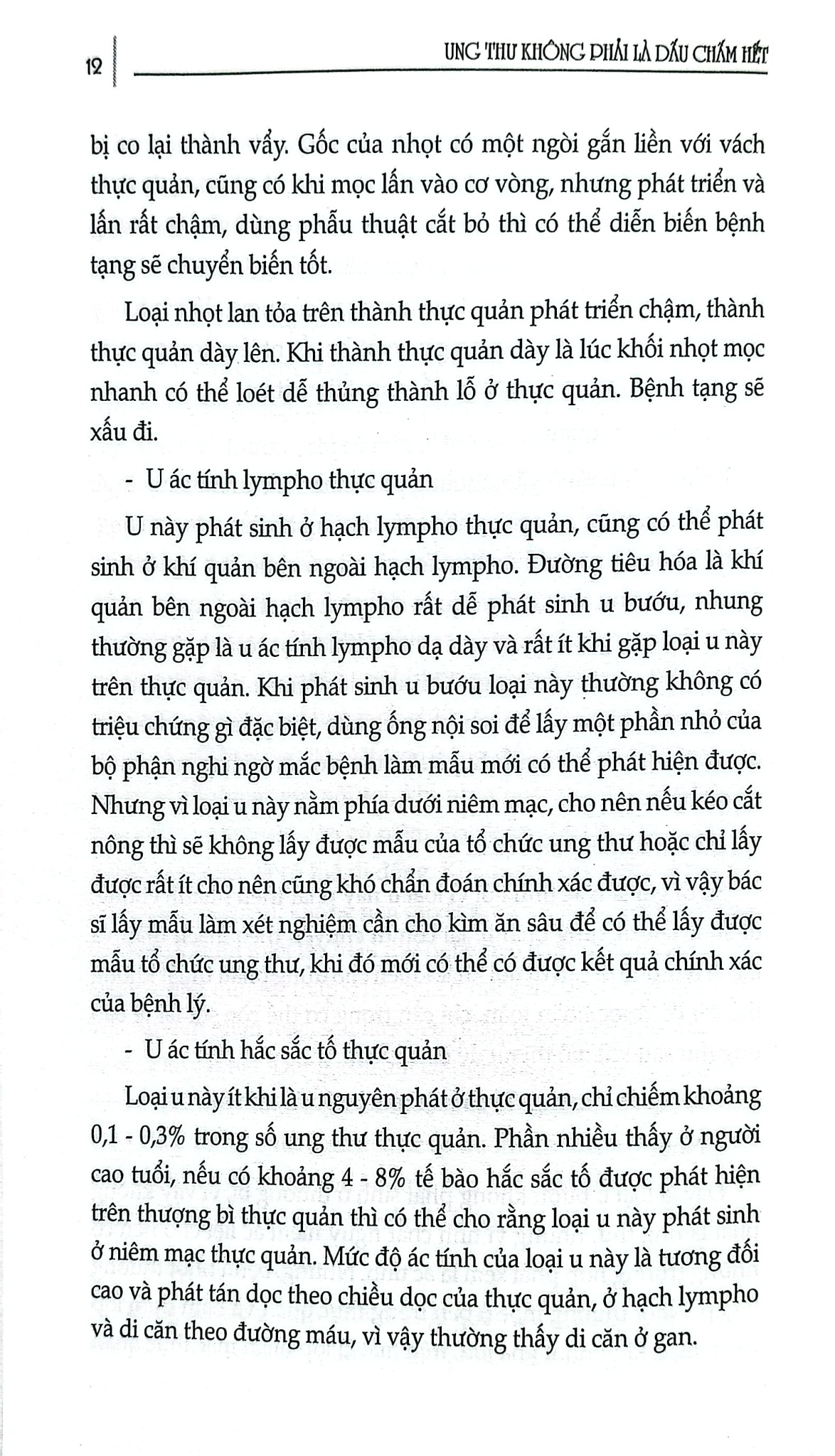 Combo 2 Cuốn Ung Thư Không Phải Là Dấu Chấm Hết  ( Ung Thư Thực Quản + Ung Thư Gan )