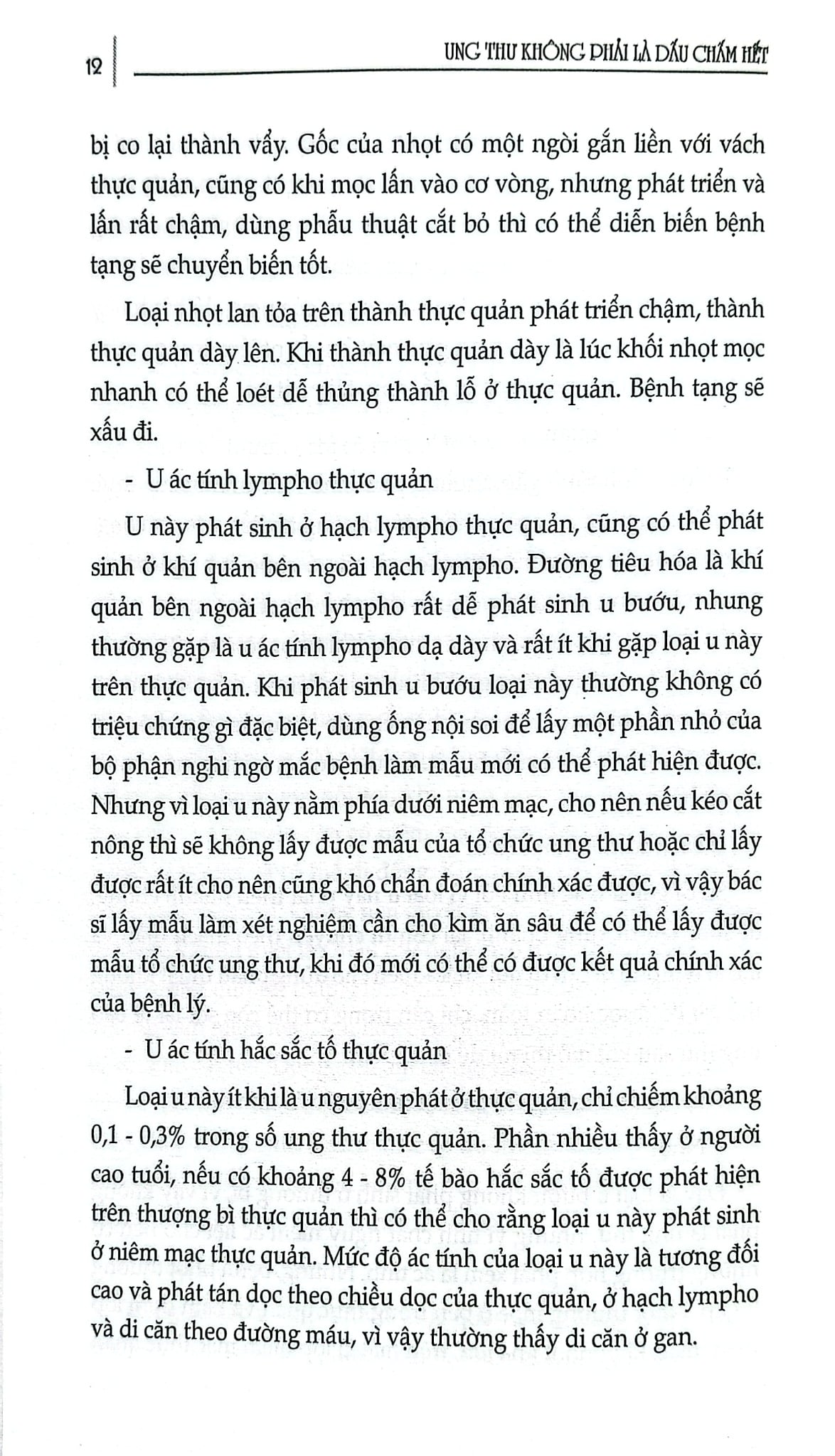 Ung Thư Không Phải Là Dấu Chấm Hết - Ung Thư Thực Quản - Nguyễn Khắc Khoái