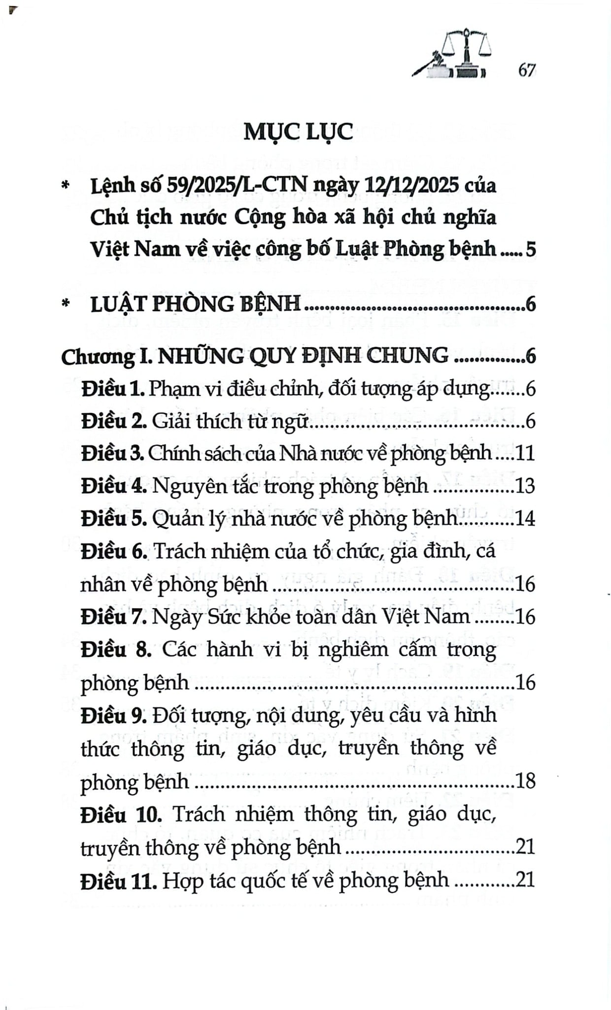 Luật Phòng Bệnh Năm 2025 (NXBLĐ) - Quốc Hội