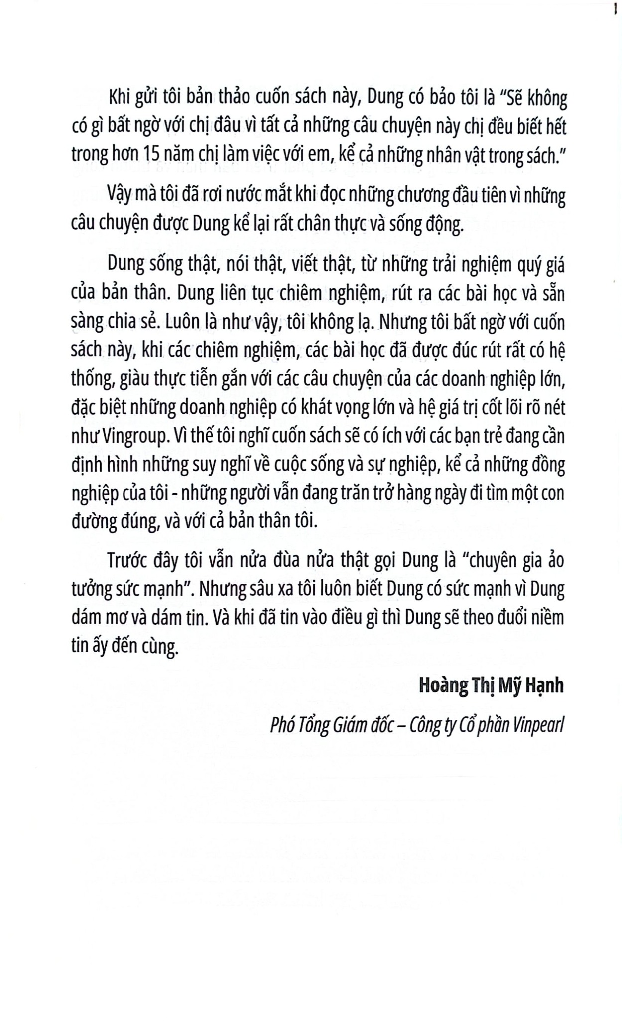 Dám Mơ Những Điều Không Tưởng - Phan Thị Hồng Dung
