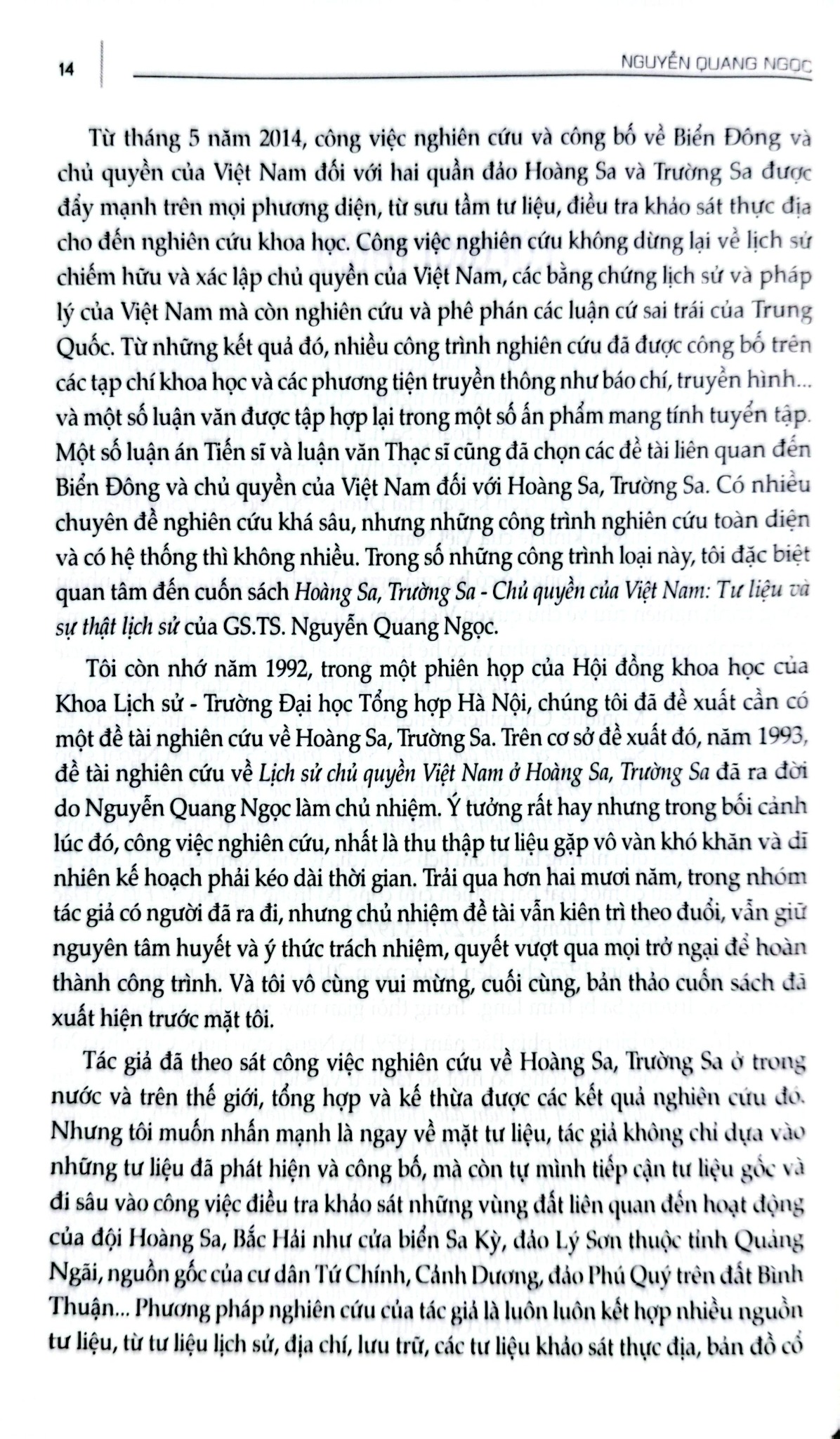Hoàng Sa, Trường Sa Chủ Quyền Của Việt Nam - Tư Liệu Và Sự Thật Lịch Sử - GS.TS. Nguyễn Quang Ngọc