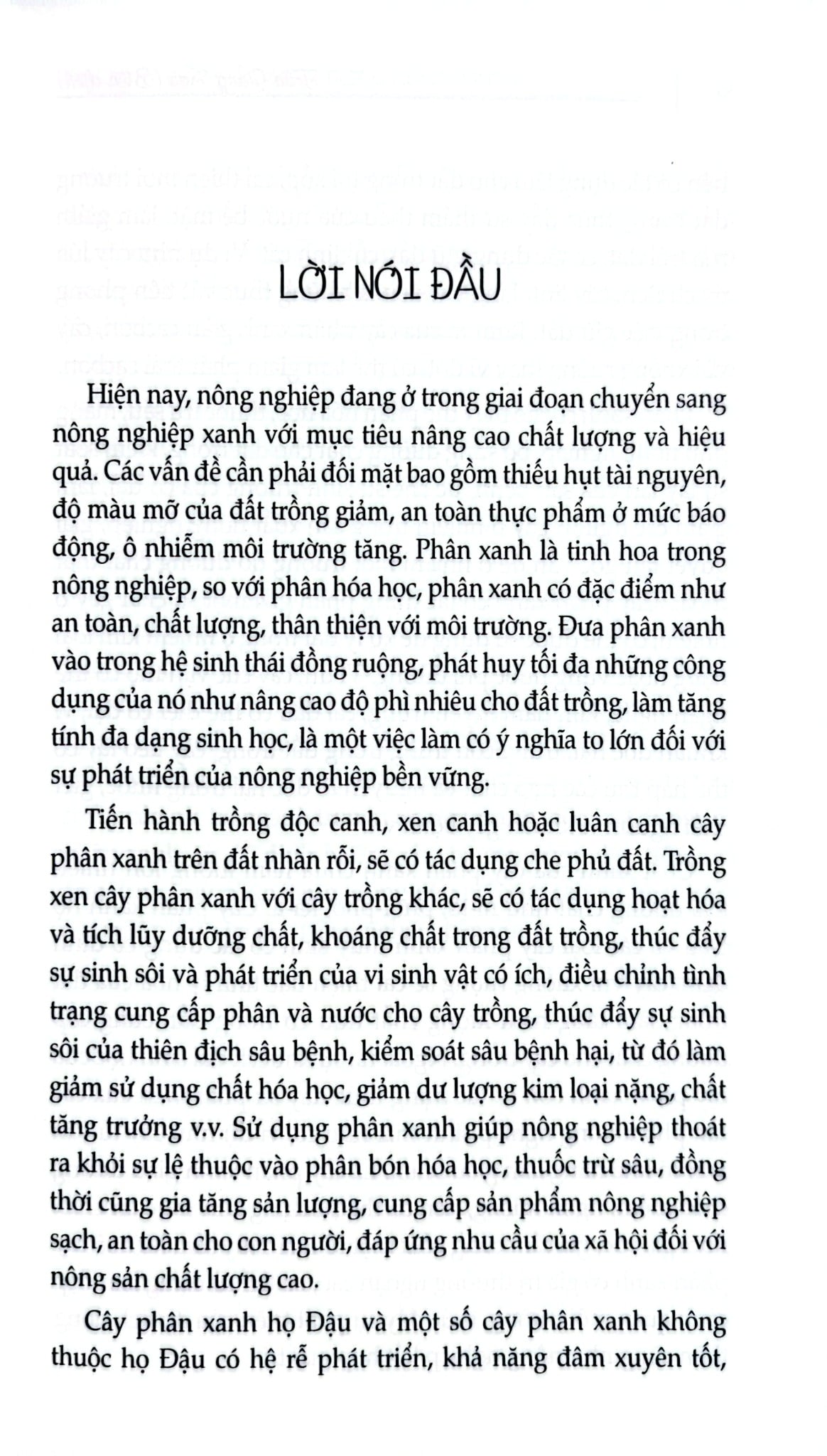 Ứng Dụng Cây Phân Xanh Trong Nông Nghiệp - Nhiều Tác Giả