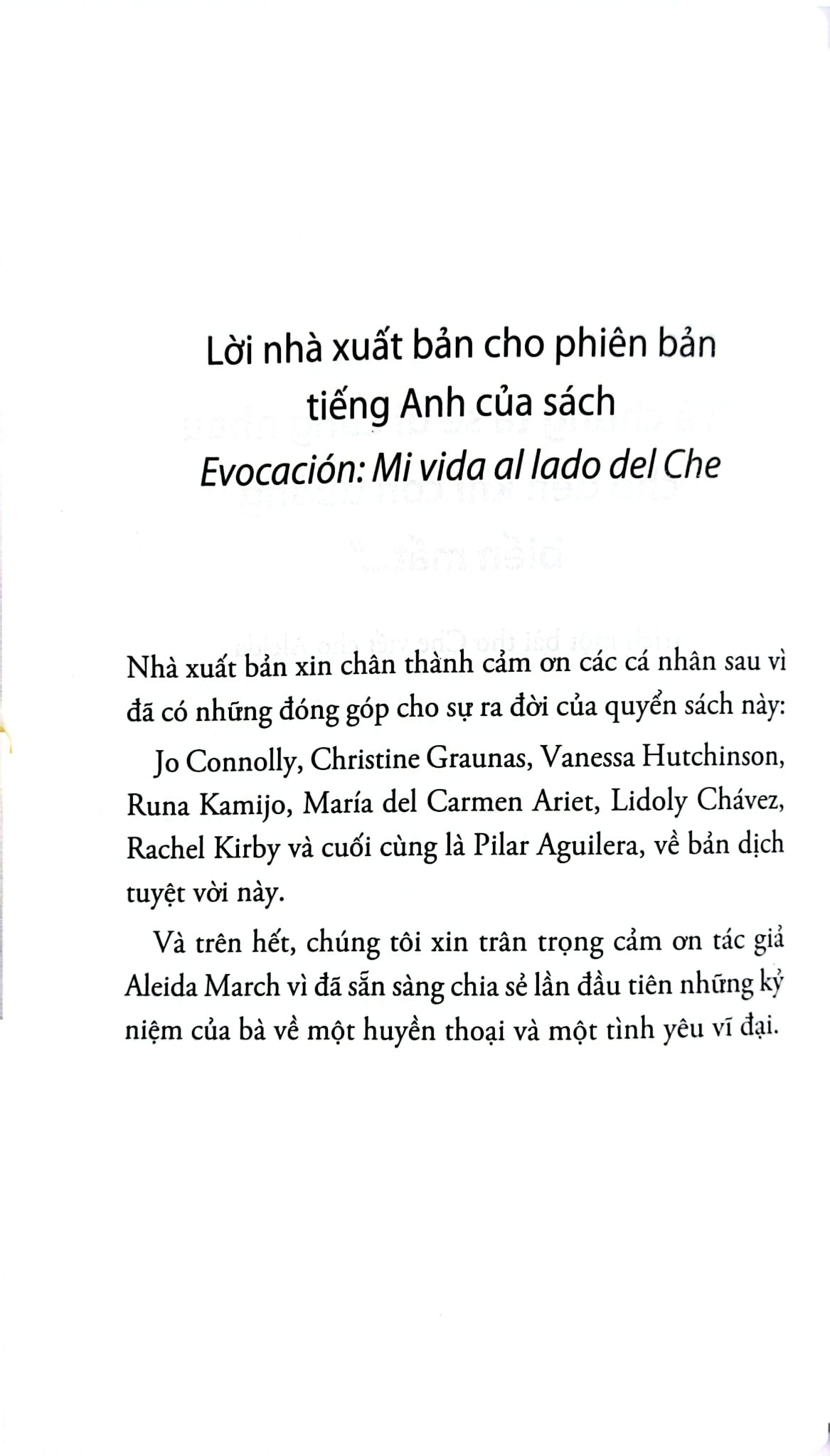 Nhớ Che - Đời Tôi Cùng Che Guevara - Aleida March