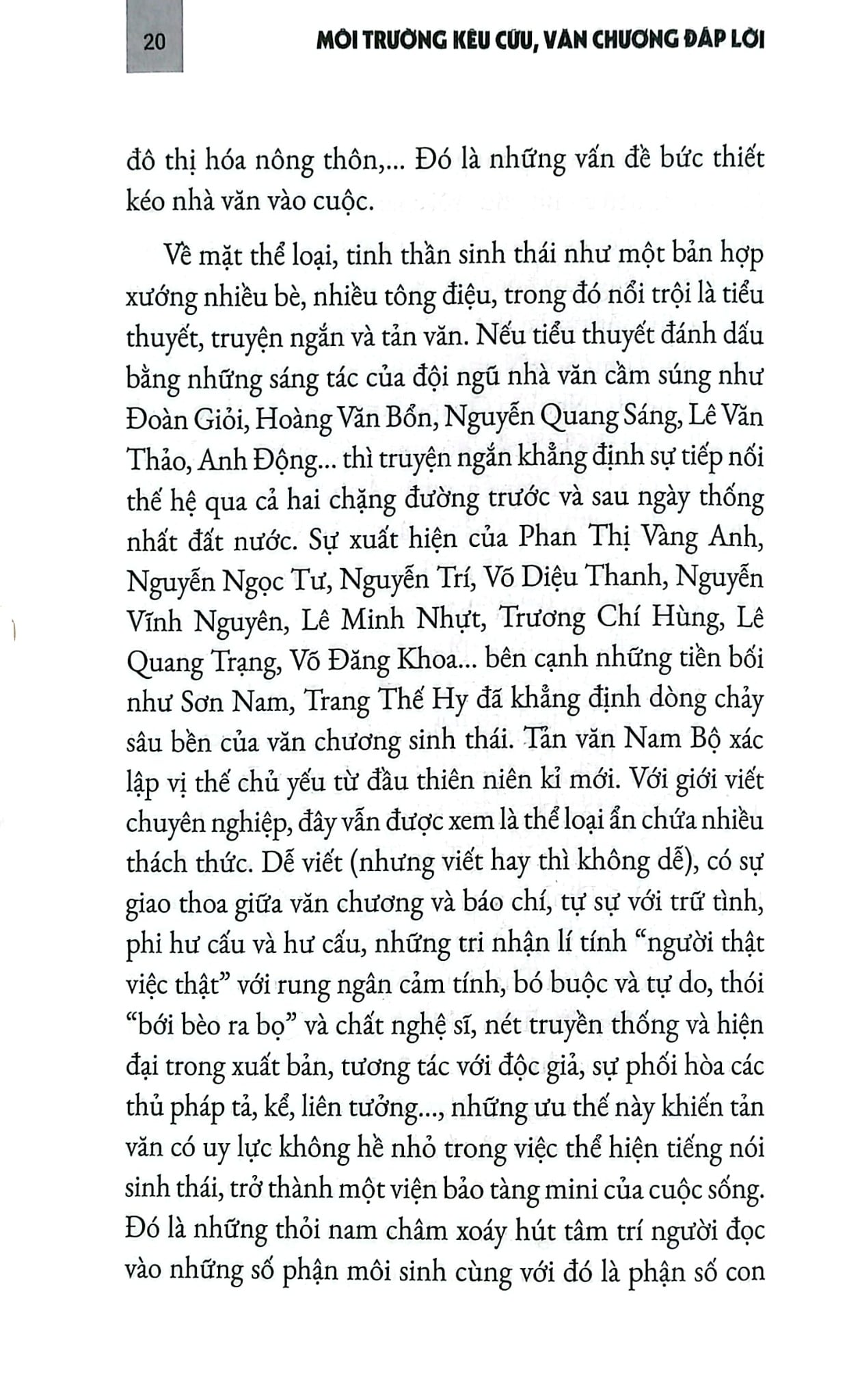 Văn Học Sử Việt Nam - Môi Trường Kêu Cứu Văn Chương Đáp Lời - Bùi Thanh Truyền