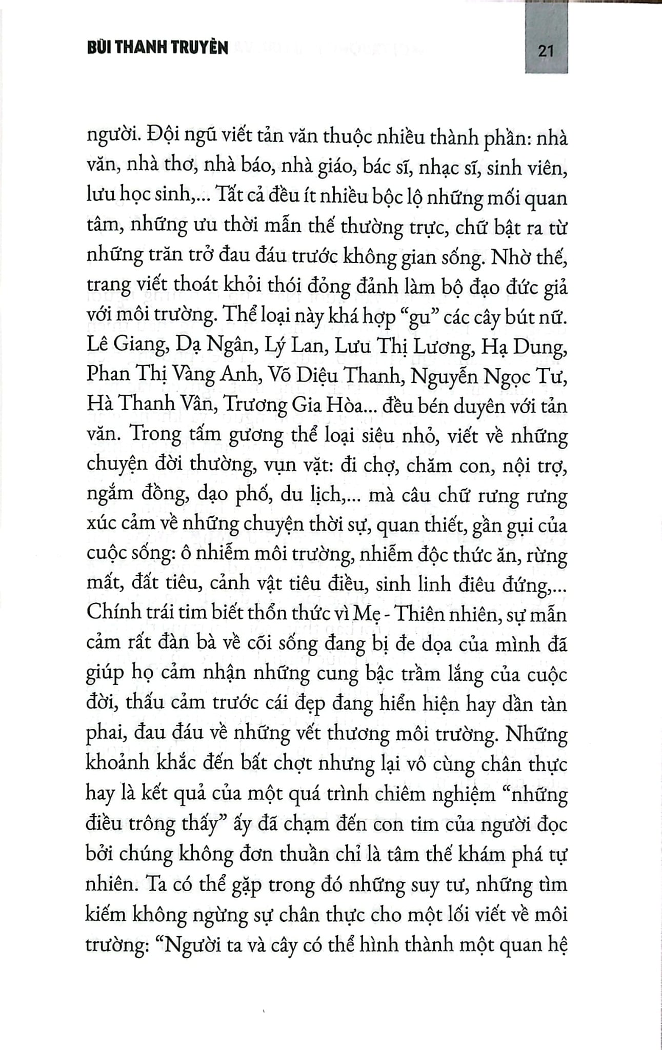Văn Học Sử Việt Nam - Môi Trường Kêu Cứu Văn Chương Đáp Lời - Bùi Thanh Truyền