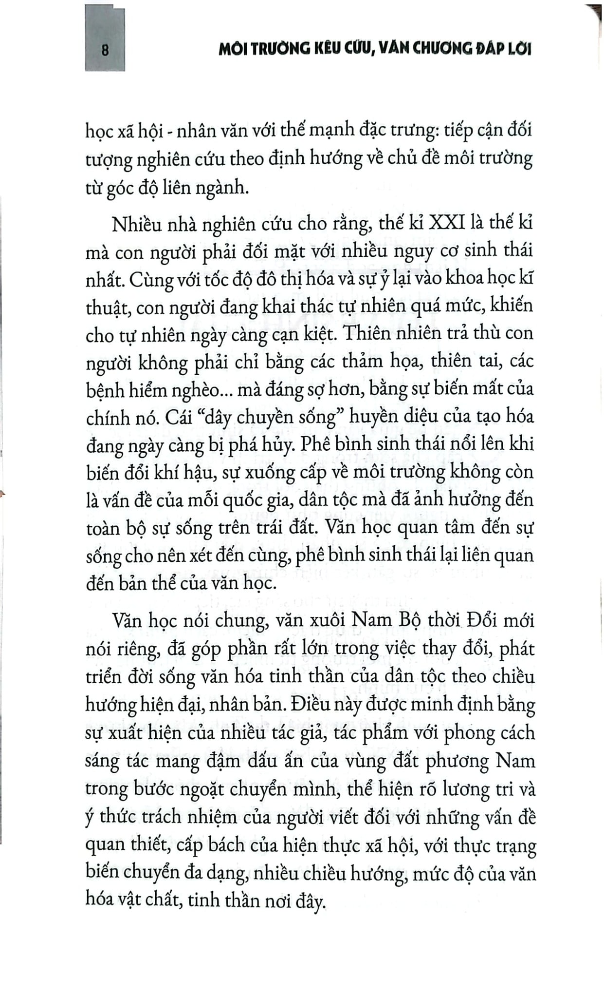 Văn Học Sử Việt Nam - Môi Trường Kêu Cứu Văn Chương Đáp Lời - Bùi Thanh Truyền