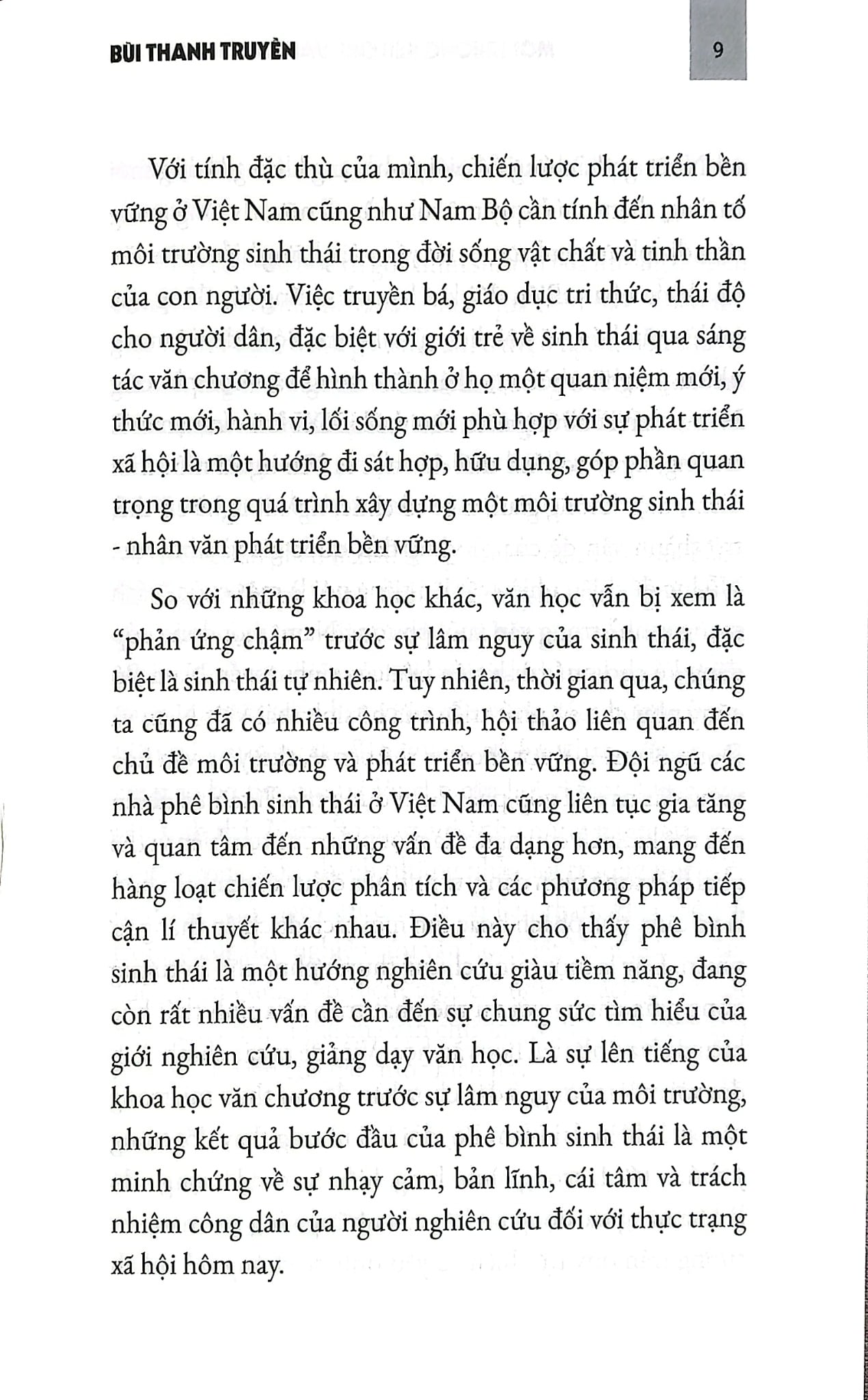 Văn Học Sử Việt Nam - Môi Trường Kêu Cứu Văn Chương Đáp Lời - Bùi Thanh Truyền
