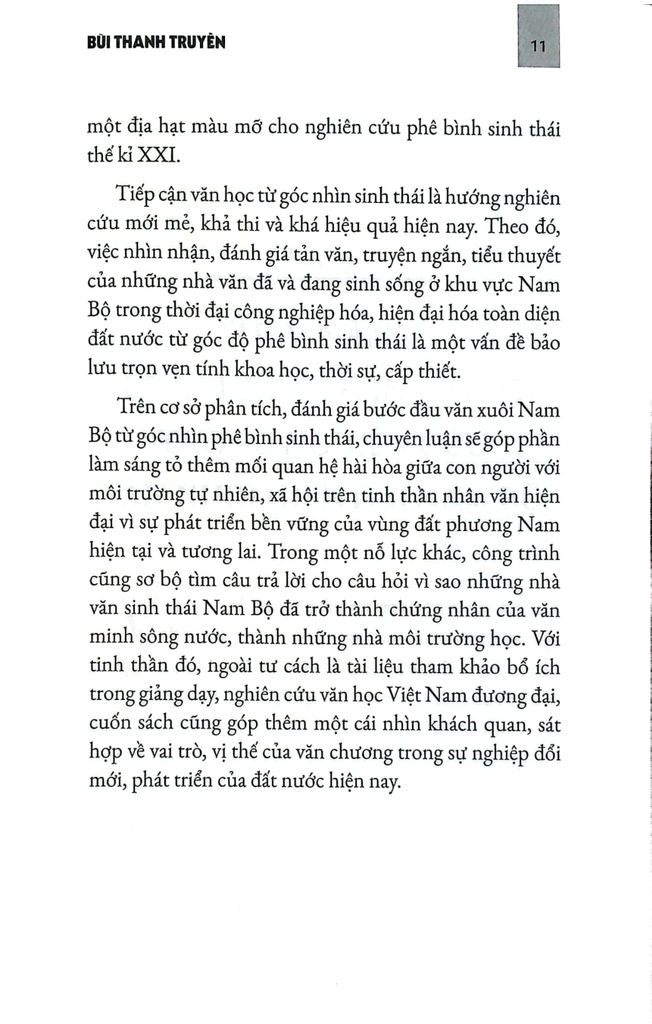 Văn Học Sử Việt Nam - Môi Trường Kêu Cứu Văn Chương Đáp Lời - Bùi Thanh Truyền