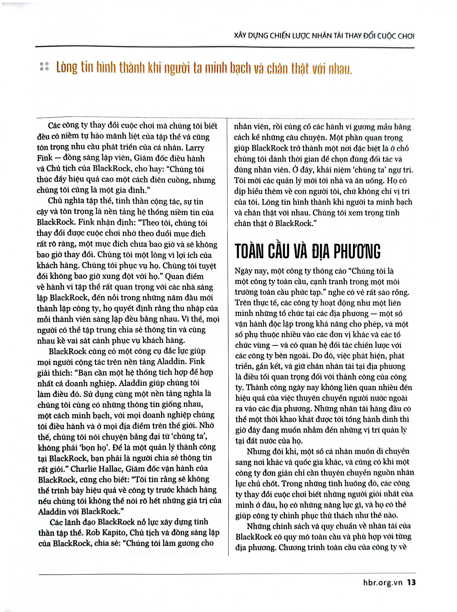 HBR ON - Talent Biến Nhân Sự Tiềm Năng Thành Tài Năng - Harvard Business Review