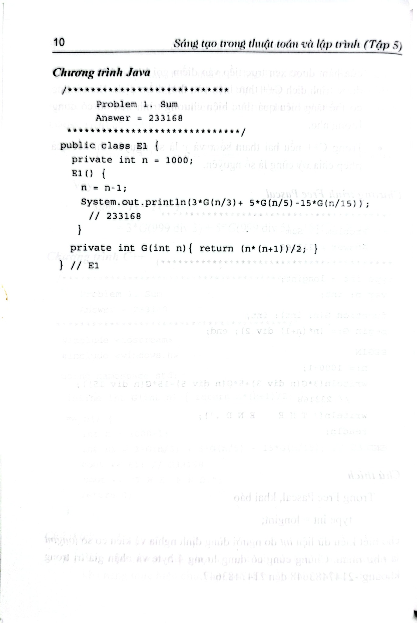 Sáng Tạo Trong Thuật Toán Và Lập Trình Với C++ Và Python  - Tập 5 - Nguyễn Xuân Huy