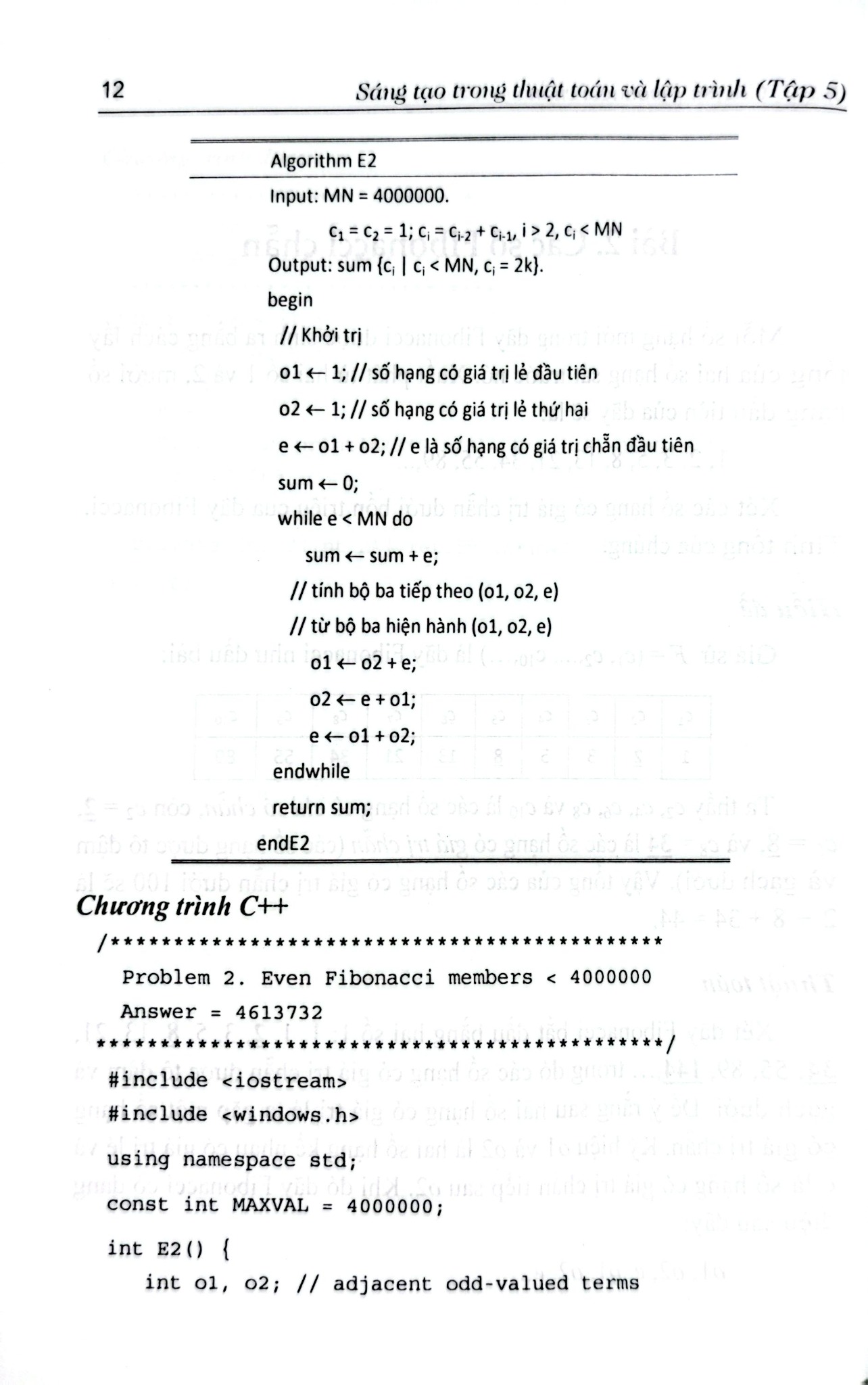 Sáng Tạo Trong Thuật Toán Và Lập Trình Với C++ Và Python  - Tập 5 - Nguyễn Xuân Huy