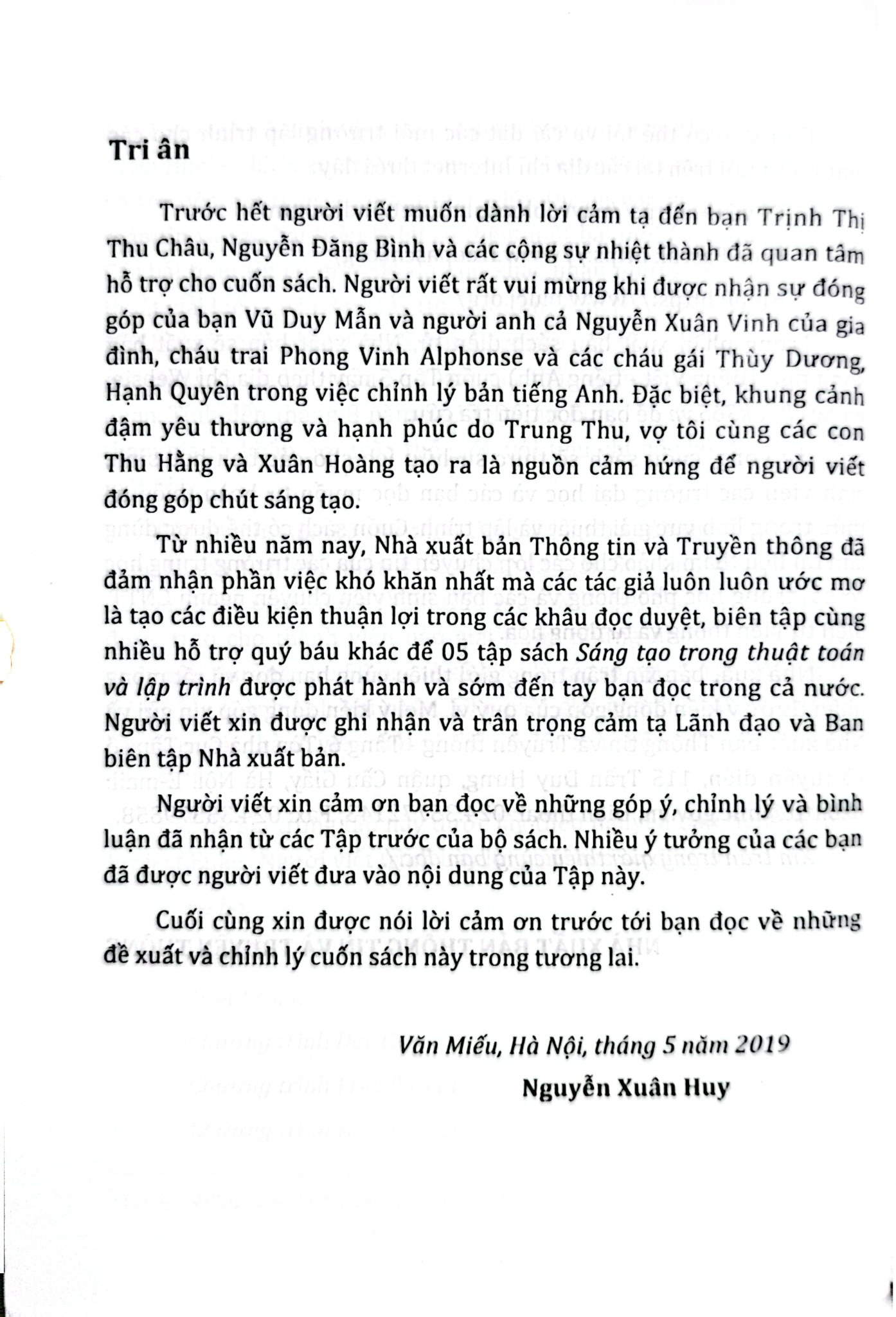 Sáng Tạo Trong Thuật Toán Và Lập Trình Với C++ Và Python  - Tập 5 - Nguyễn Xuân Huy