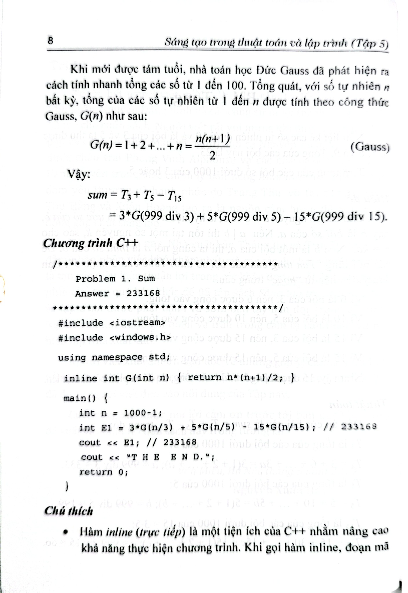 Sáng Tạo Trong Thuật Toán Và Lập Trình Với C++ Và Python  - Tập 5 - Nguyễn Xuân Huy