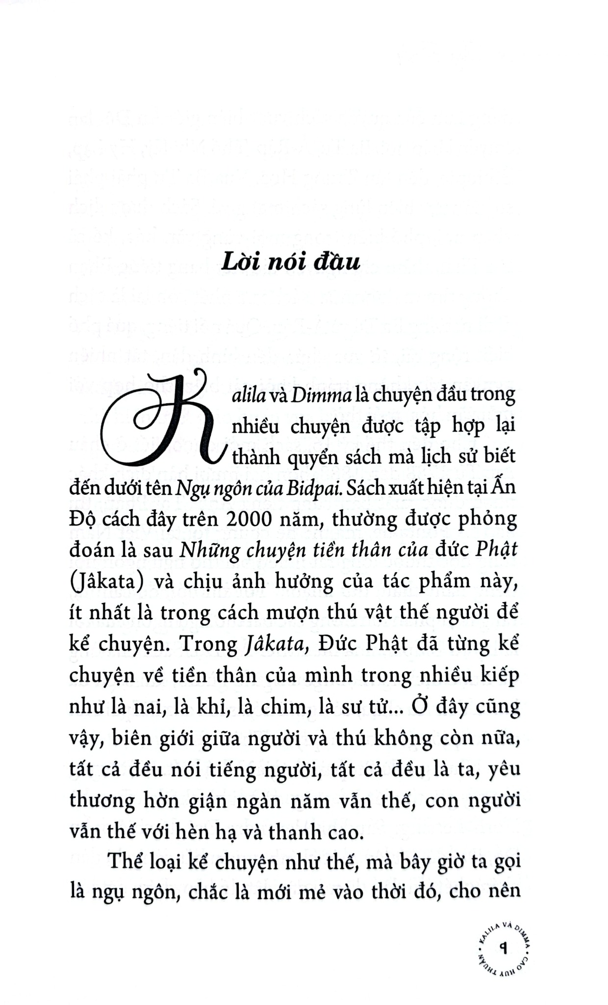 Kalila Và Dimma - Ngụ Ngôn Kể Lại (Di Cảo) - Cao Huy Thuần