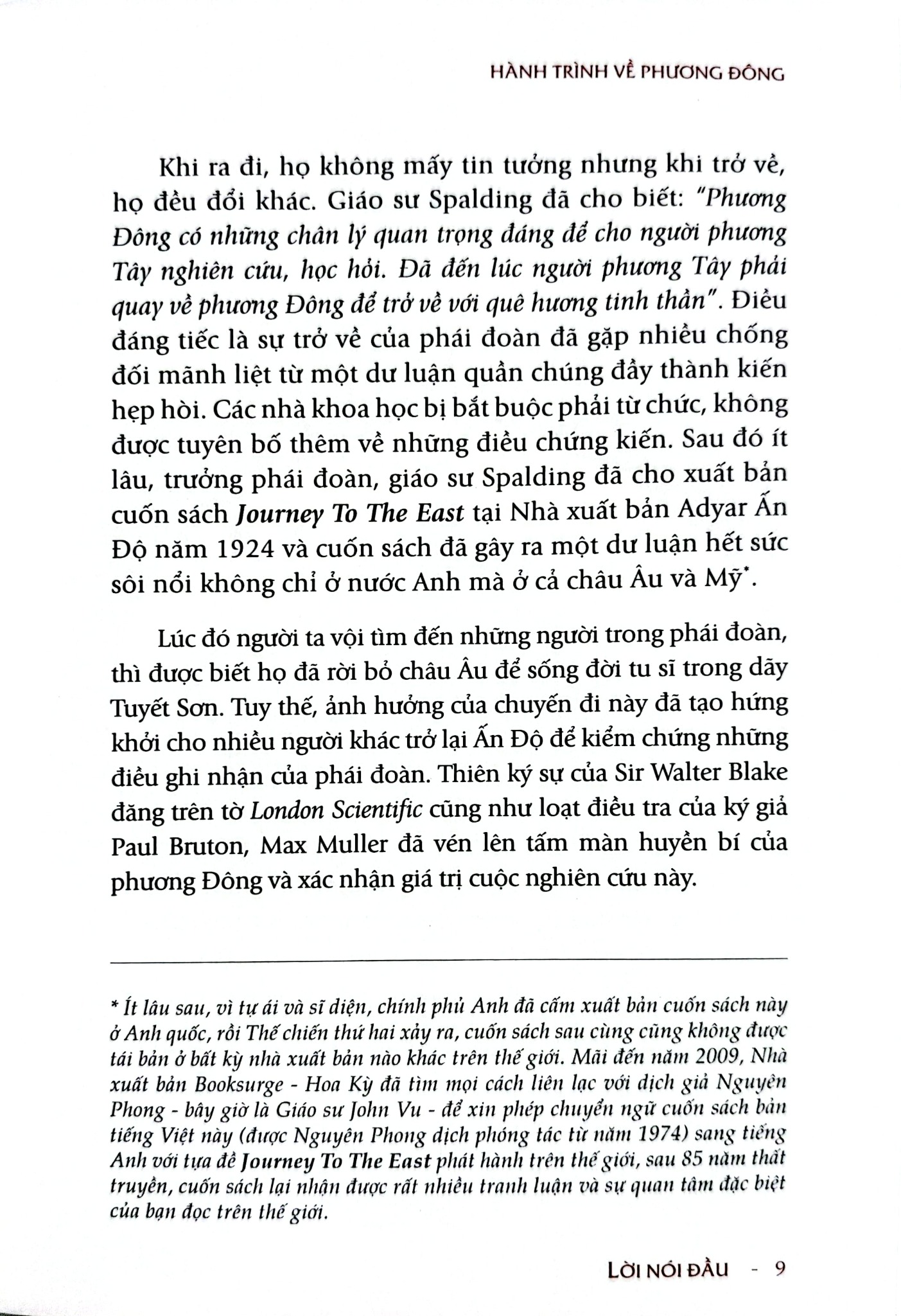 Hành Trình Về Phương Đông (Bìa Cứng) - Dr Blair Thomas Spalding