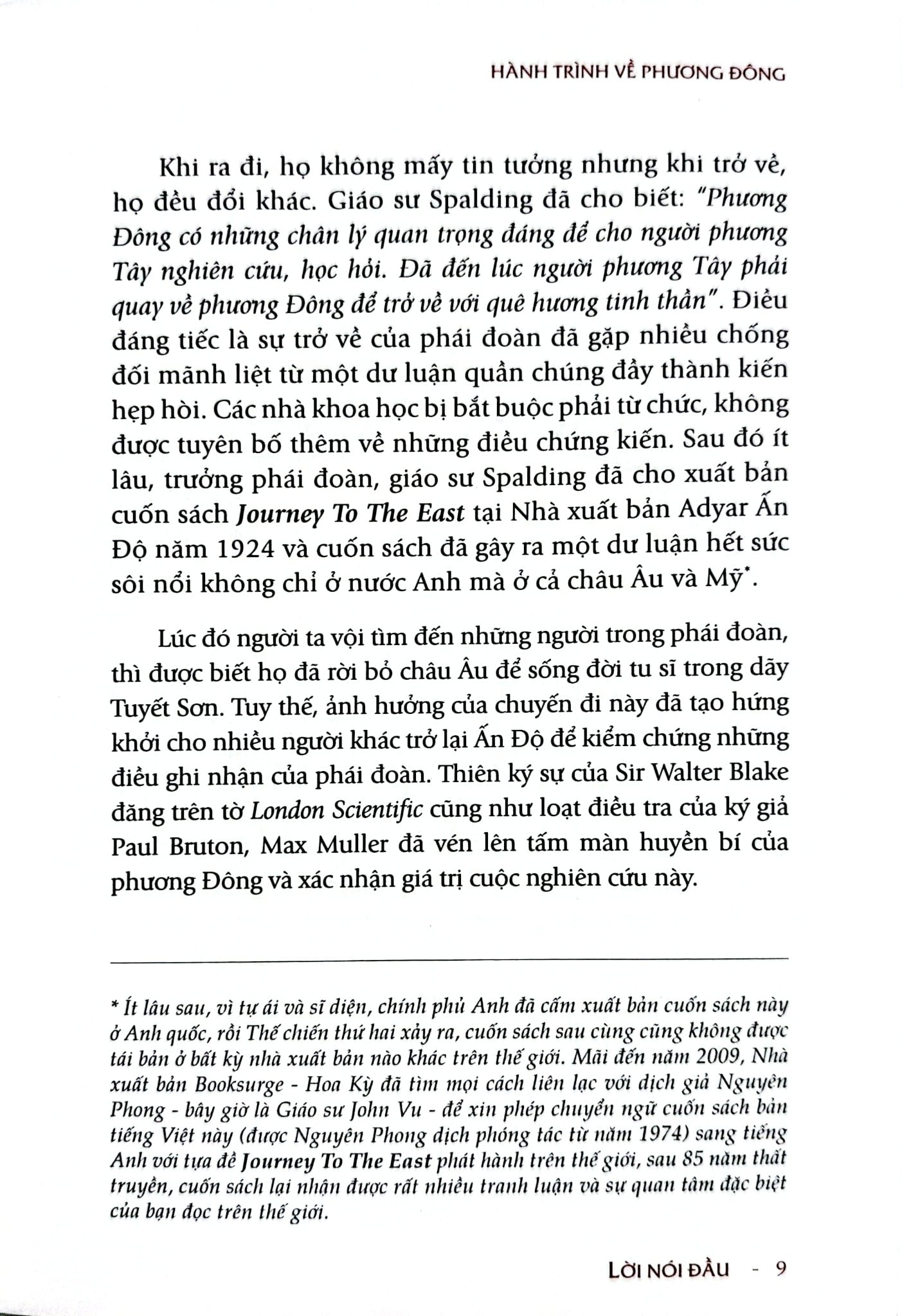 Hành Trình Về Phương Đông (Khổ Nhỏ) - Dr Blair Thomas Spalding