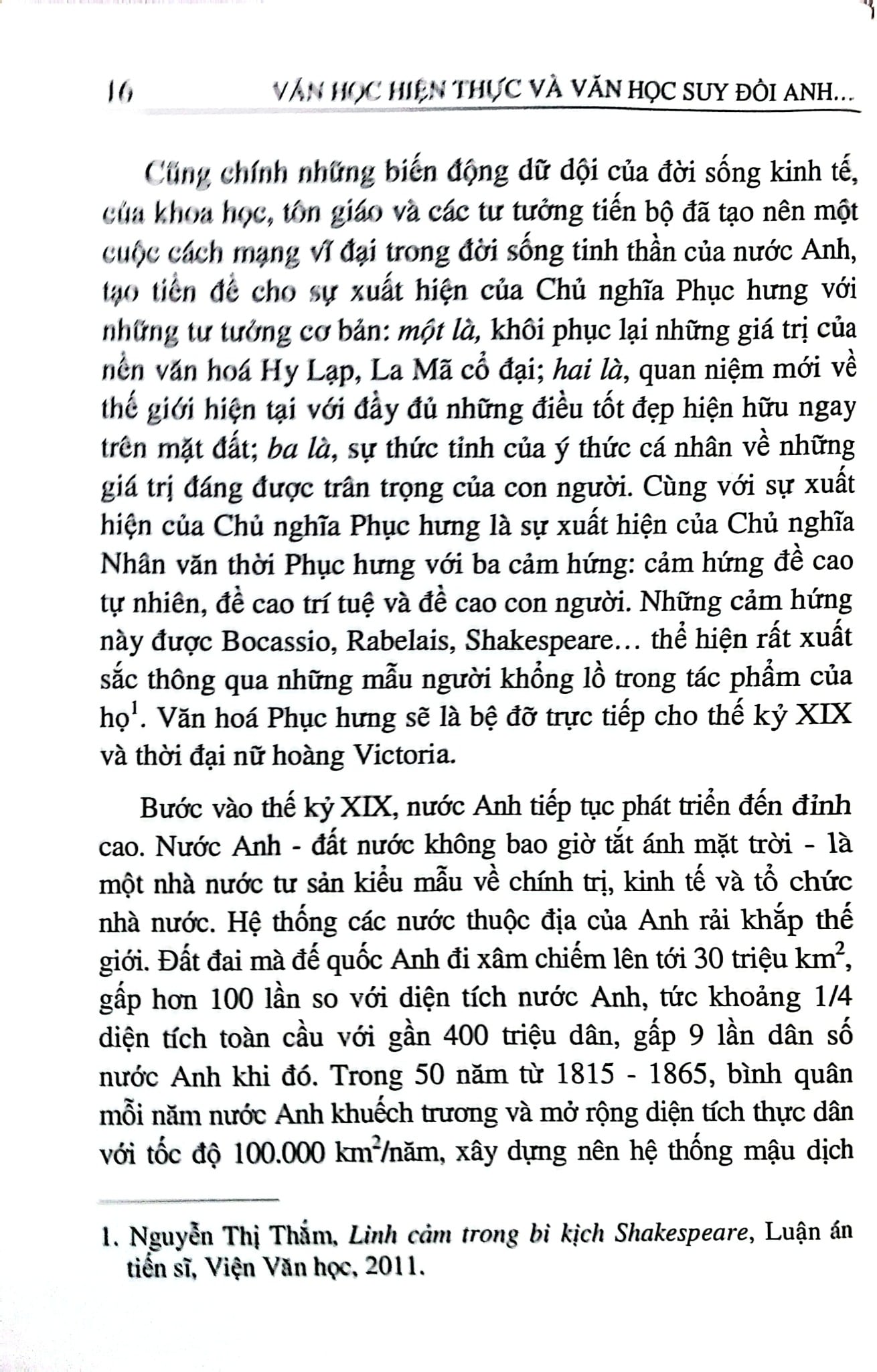 Văn Học Hiện Thực Và Văn Học Suy Đồi Anh Thế Kỷ Xix - Lê Đình Cúc