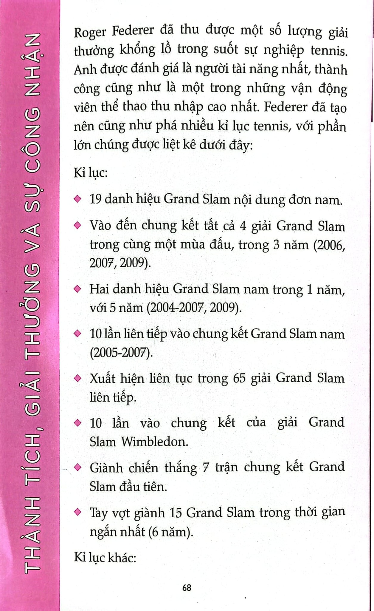 Những Vận Động Viên Kiệt Xuất Thế Giới - Tay Vợt Tennis Roger Federer - Manmeet Narang