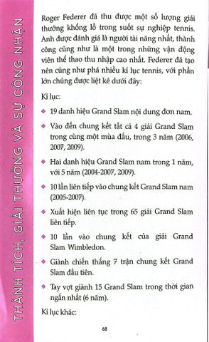  Combo 3 Cuốn Những Vận Động Viên Kiệt Xuất Thế Giới ( Tay Vợt Tennis Roger Federer + Cầu Thủ Bóng Đá Lional Messi + Cầu Thủ Bóng Đá Cristiano Ronaldo ) 
